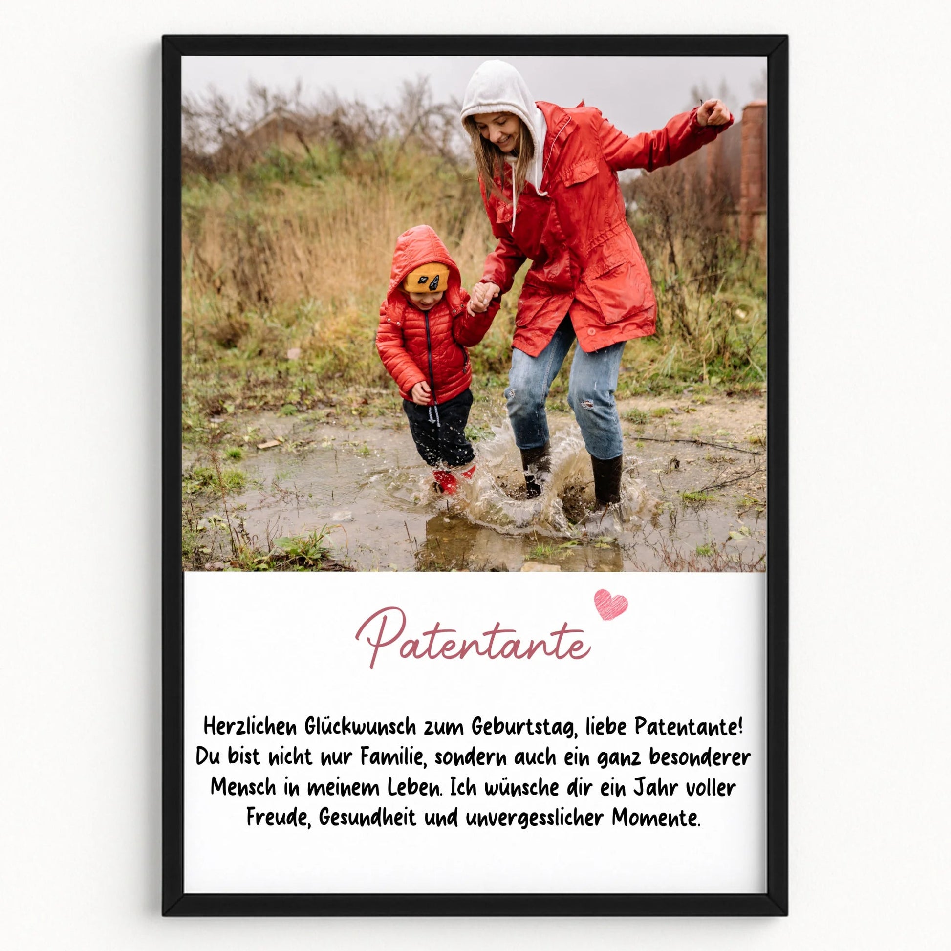 Fotogeschenk Patentante Poster zum Geburtstag - Prinolla