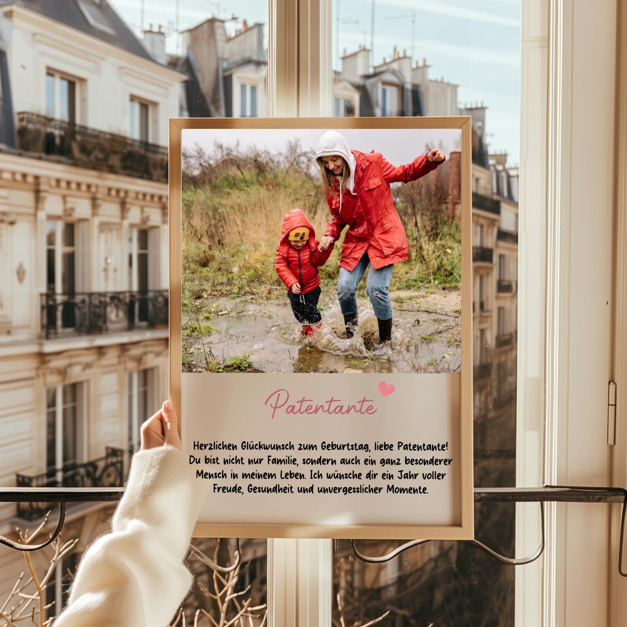 Fotogeschenk Patentante Poster zum Geburtstag - Prinolla