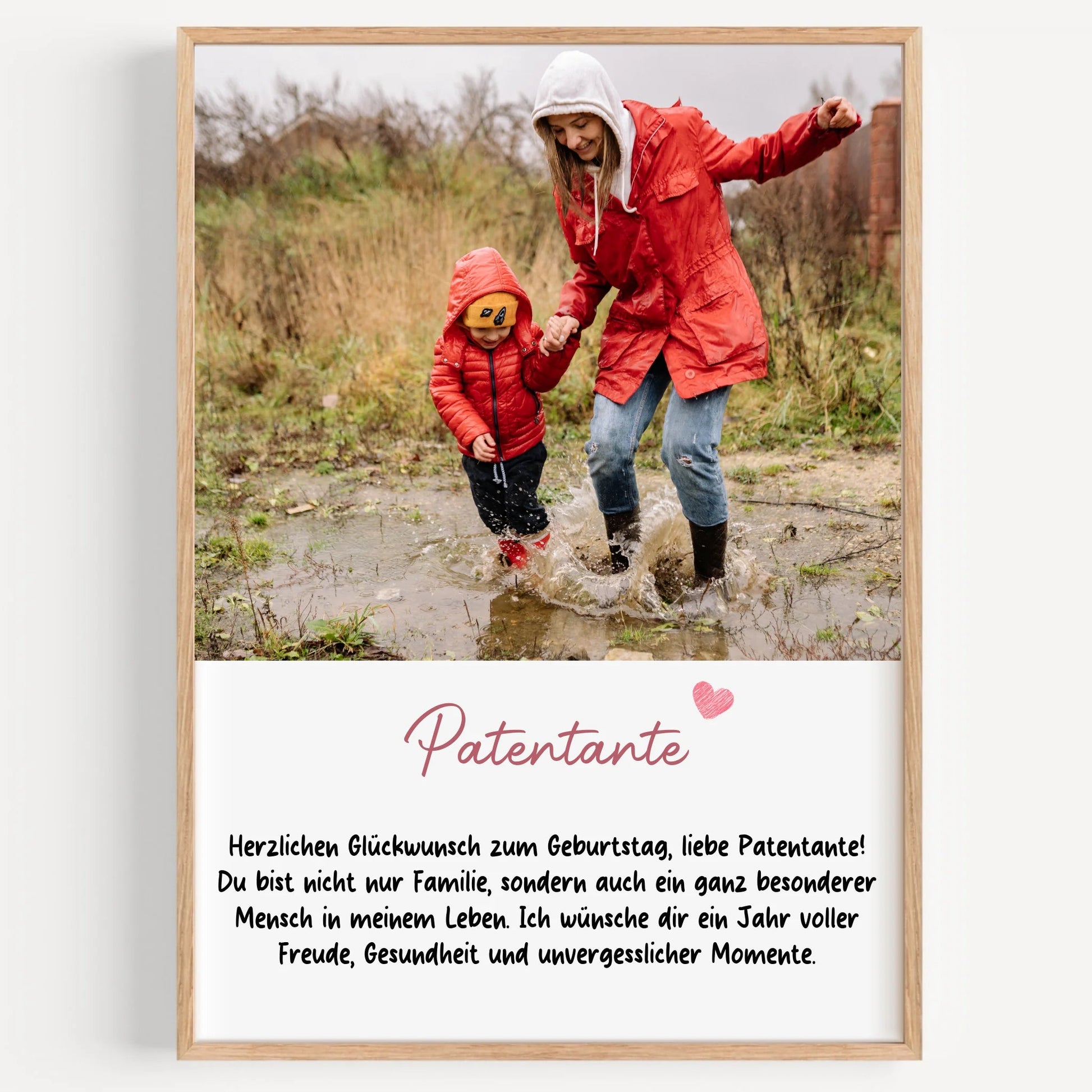Fotogeschenk Patentante Poster zum Geburtstag - Prinolla