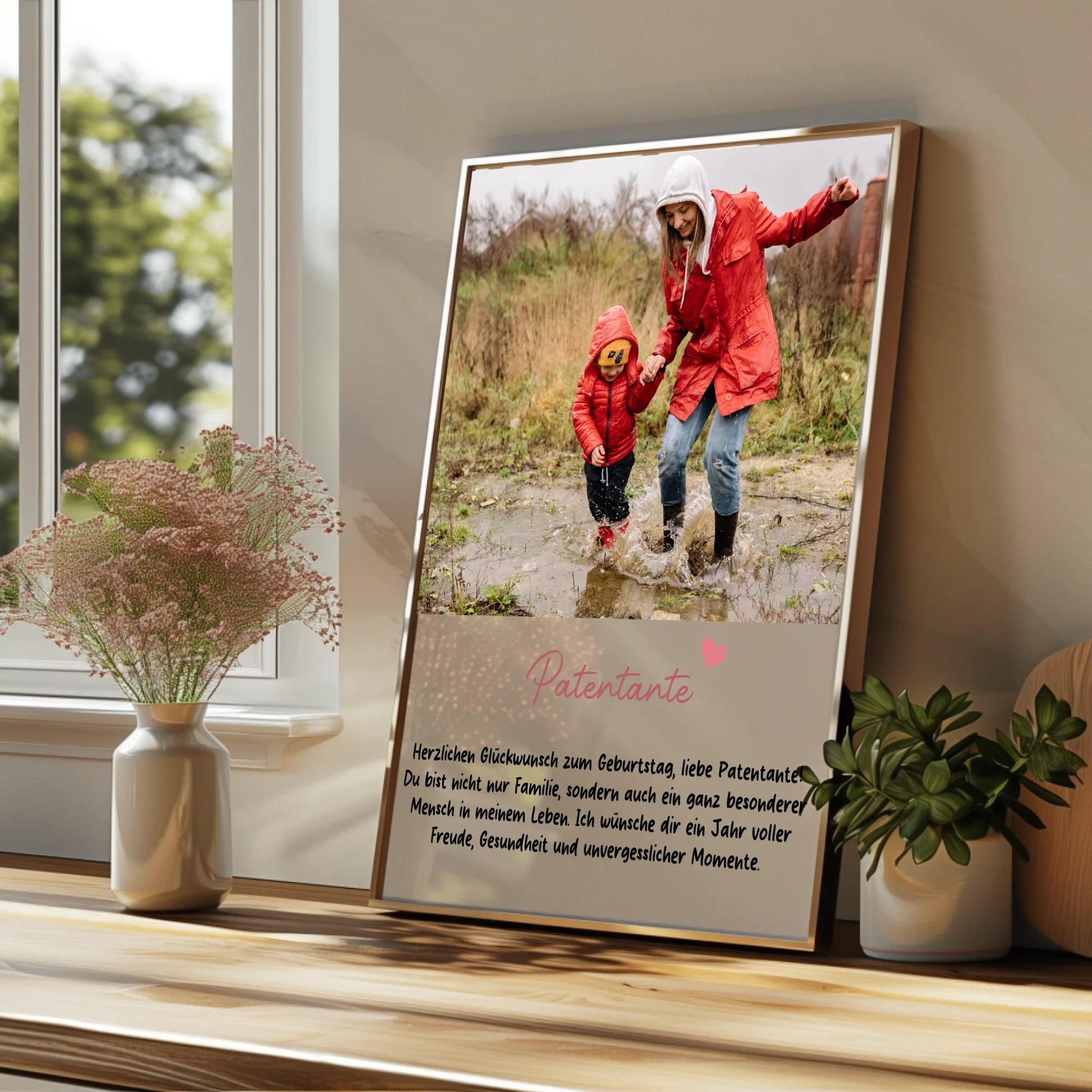 Fotogeschenk Patentante Poster zum Geburtstag - Prinolla