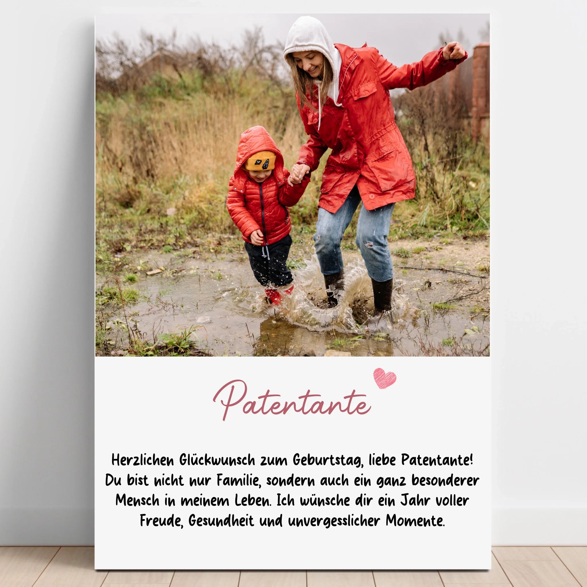 Fotogeschenk Patentante Poster zum Geburtstag - Prinolla