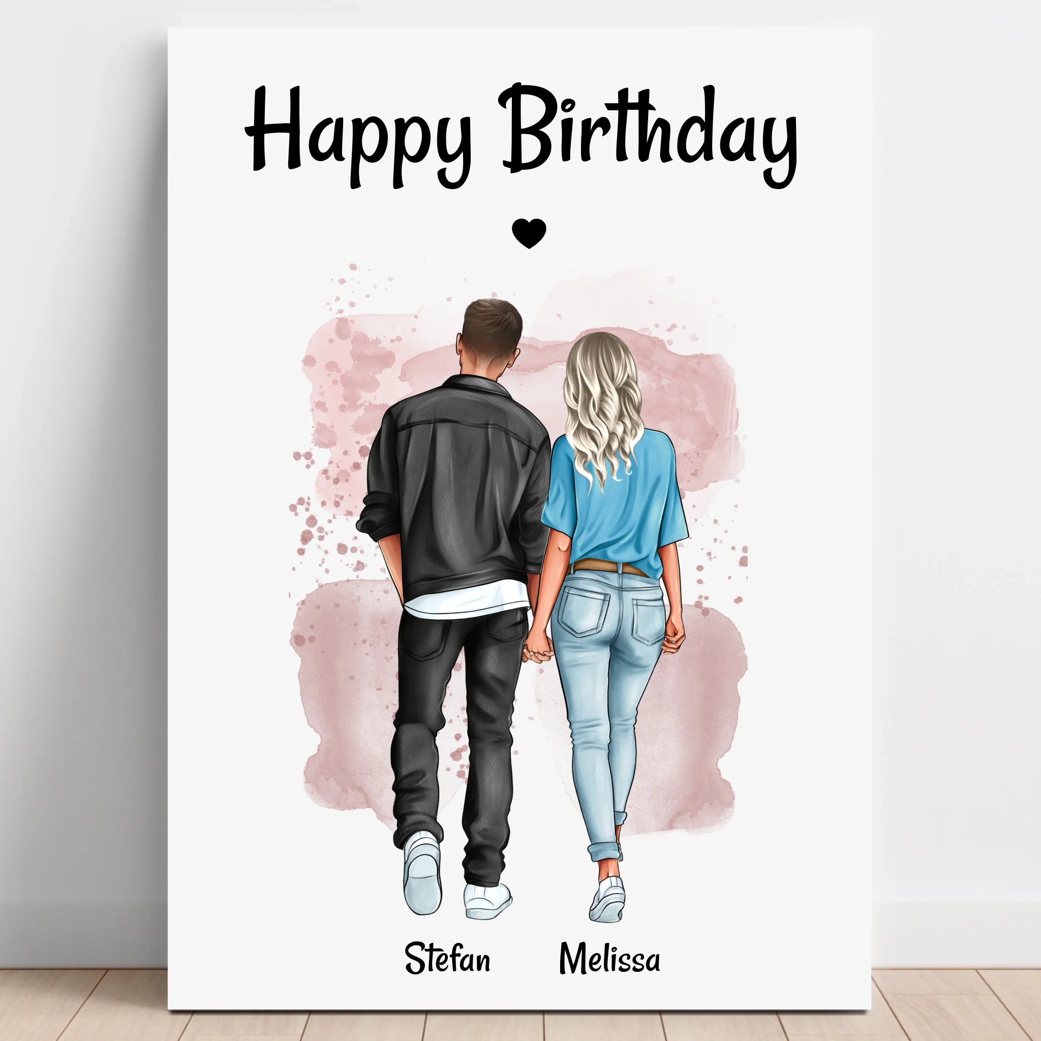 Freund & Freundin Poster Geburtstag oder Jahrestag Geschenk - Prinolla