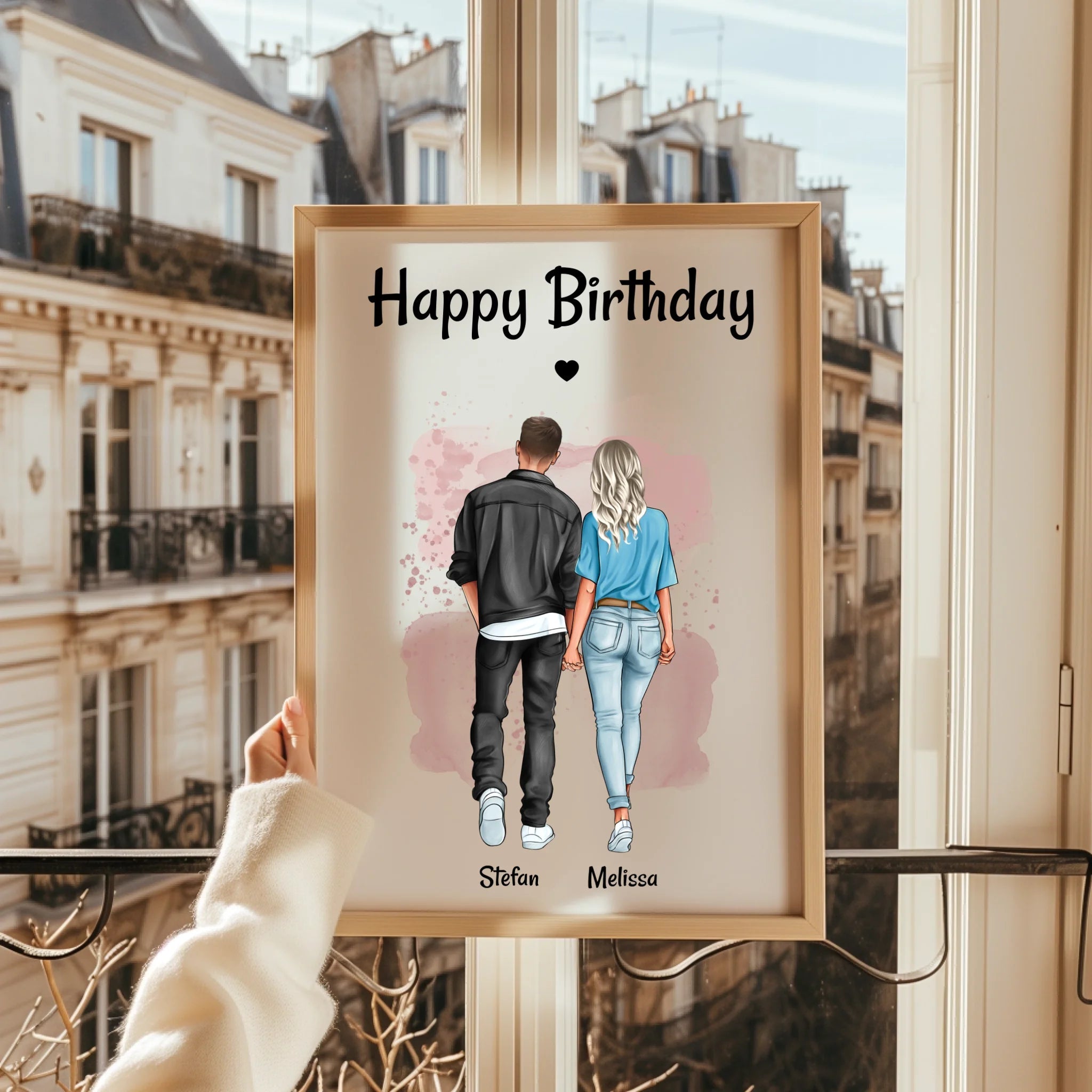 Freund & Freundin Poster Geburtstag oder Jahrestag Geschenk - Prinolla