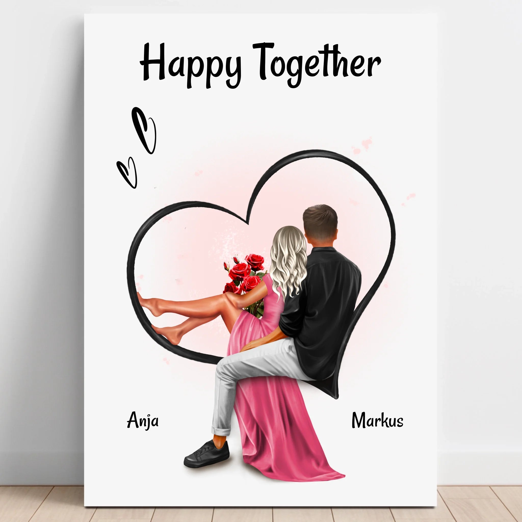 Freundin Poster Geschenk personalisiert von Freund - Prinolla