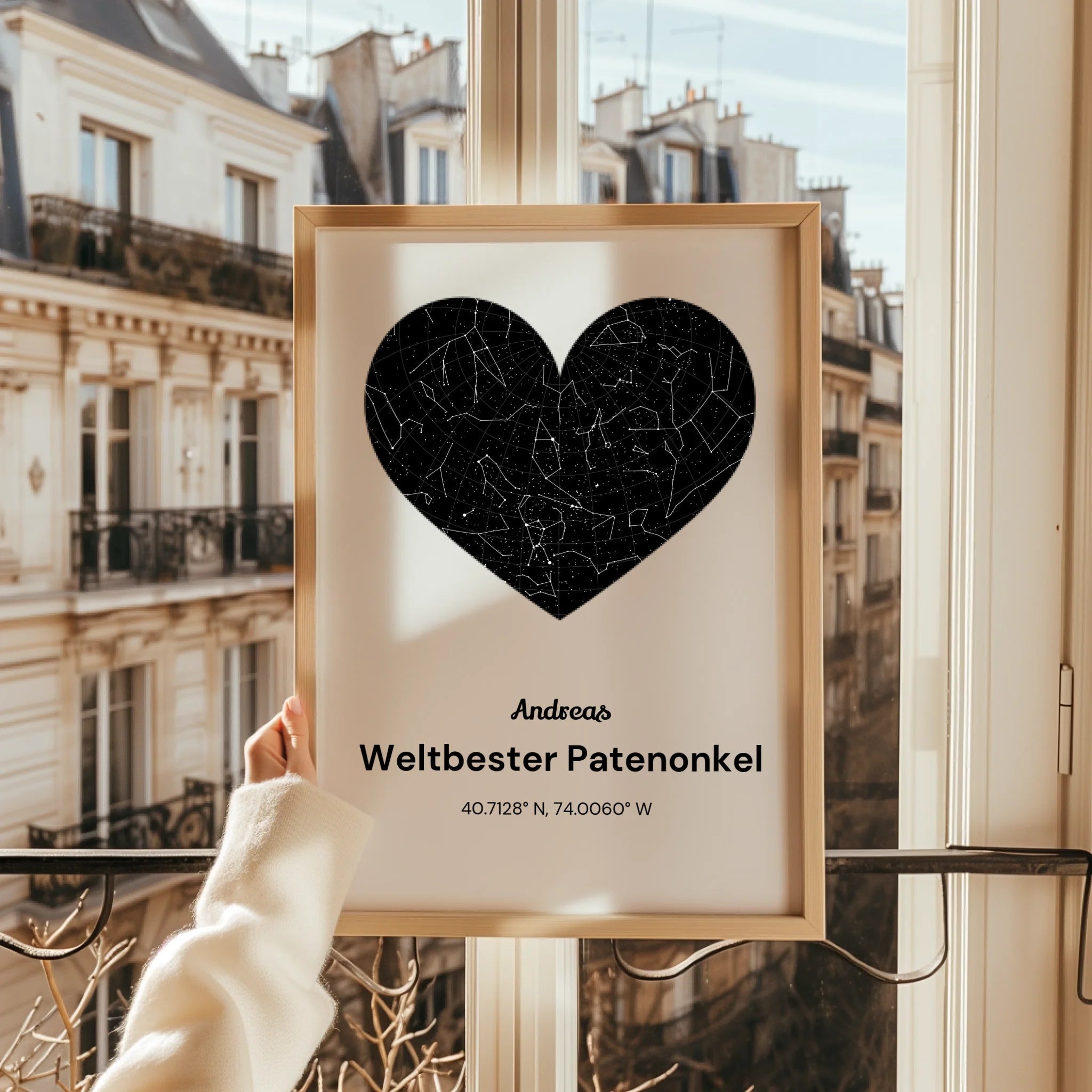 Geburtstagsgeschenk Patenonkel Sternehimmel Poster selber gestalten - Prinolla