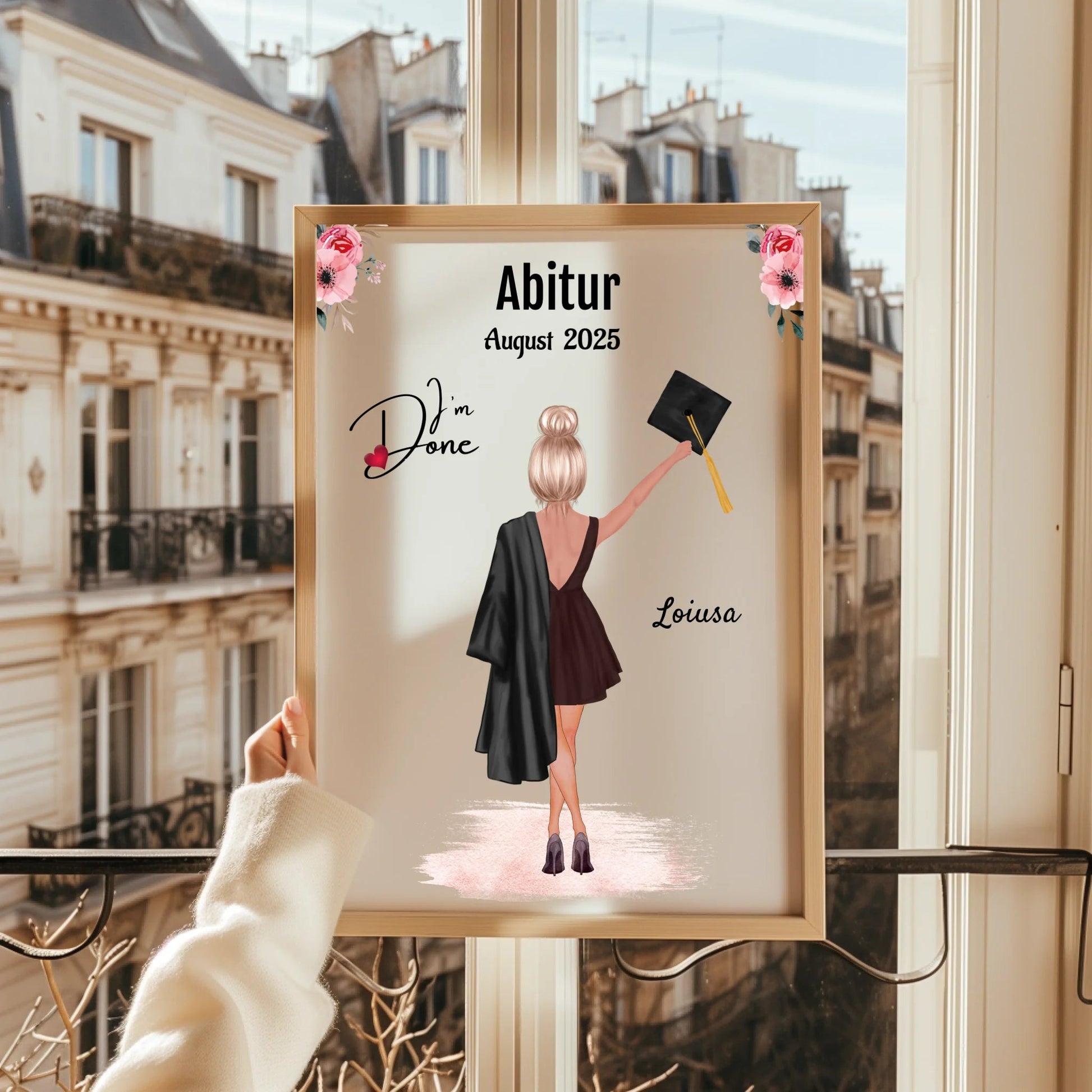 Geschenk zum Abitur für Mädchen Poster selber gestalten - Prinolla