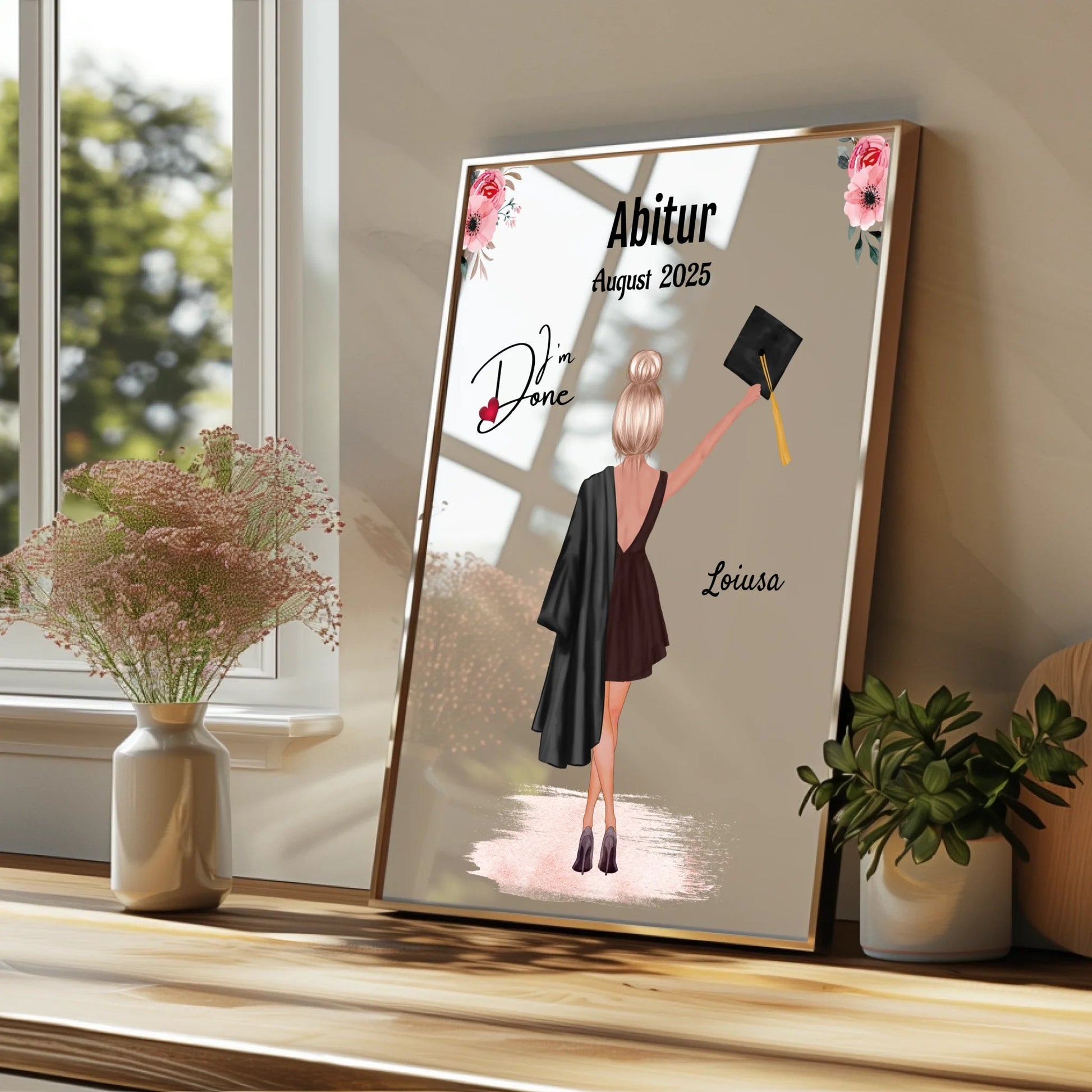 Geschenk zum Abitur für Mädchen Poster selber gestalten - Prinolla