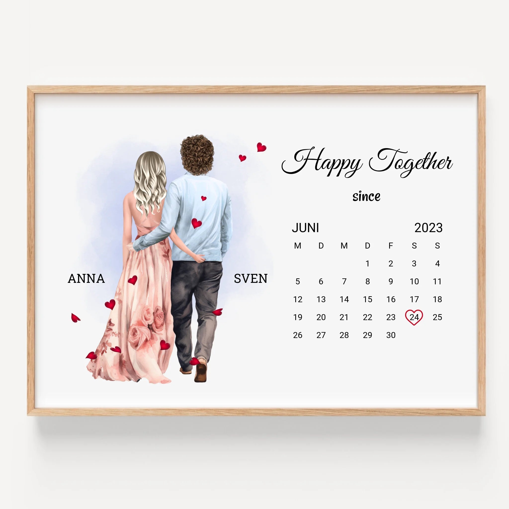 Geschenk zum Jahrestag Poster mit Datum - Prinolla