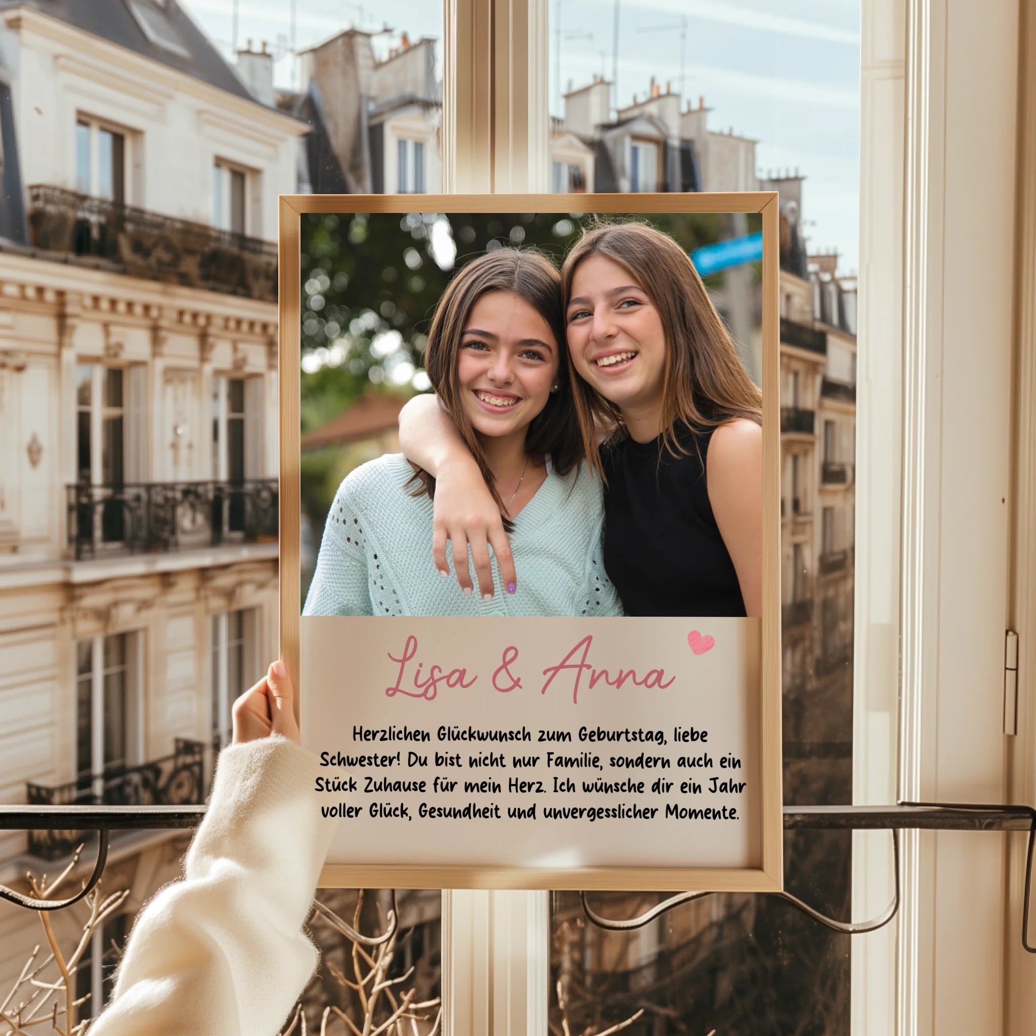 Geschwister Foto Geschenk Bild personalisiert - Prinolla