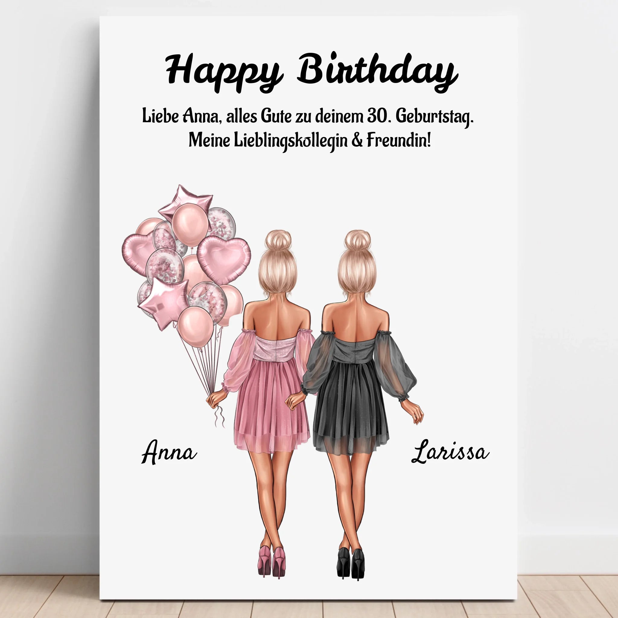 Geschwister Geburtstag Geschenk Poster Personalisiert - Prinolla