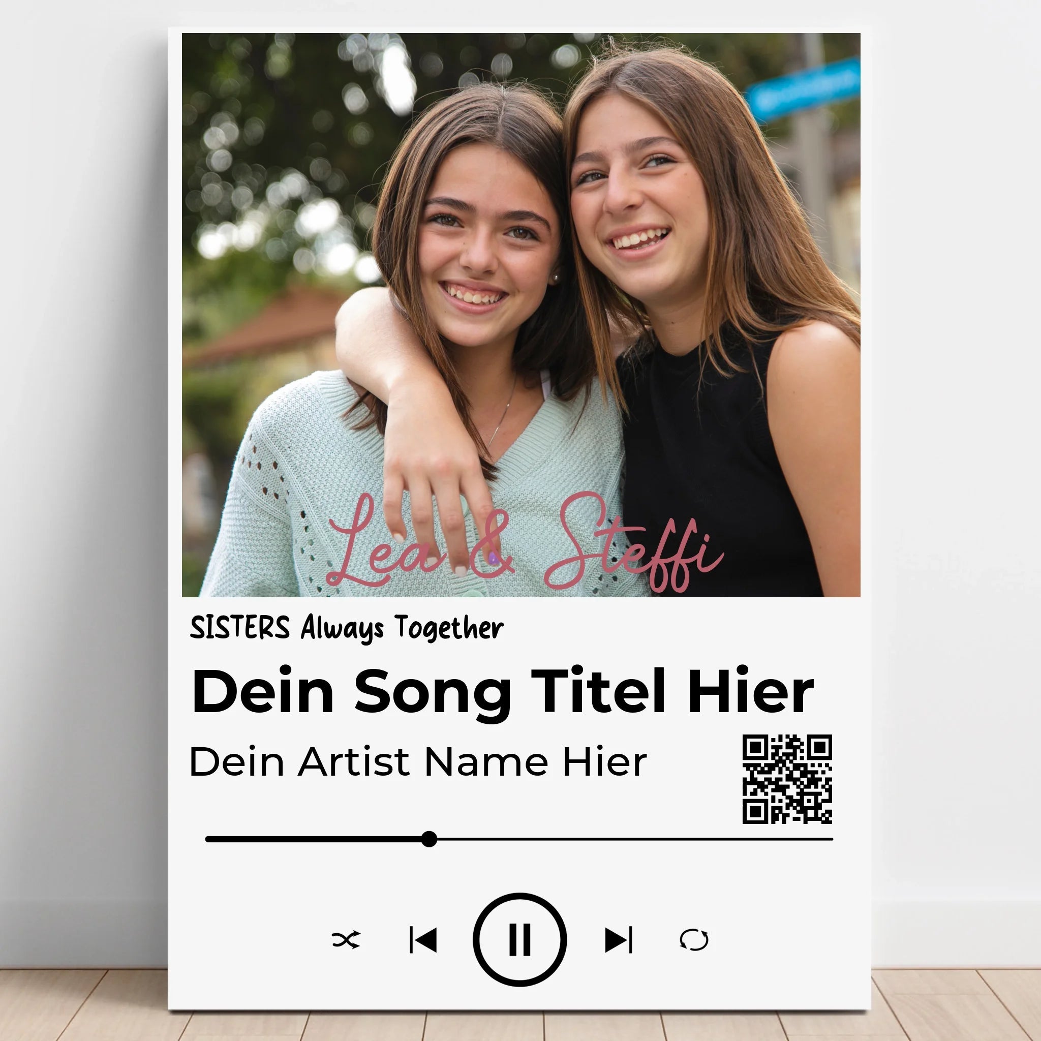 Geschwister Musikposter Geschenk gestalten - Prinolla