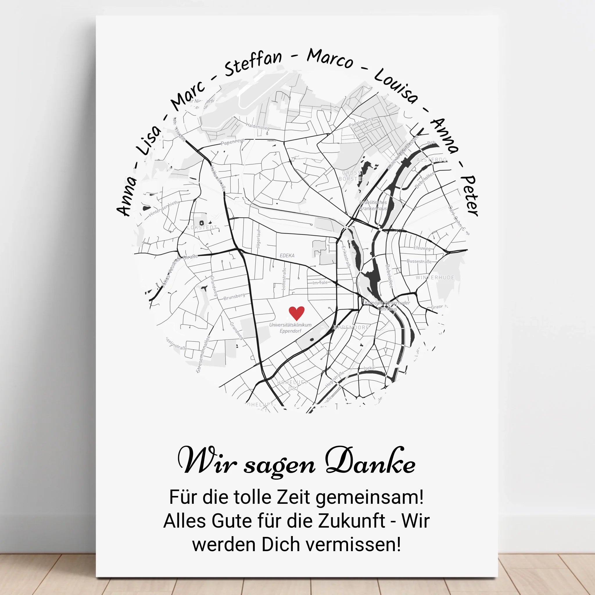 Gruppen Abschiedsgeschenk Kollege & Kollegin Poster mit Spruch - Prinolla