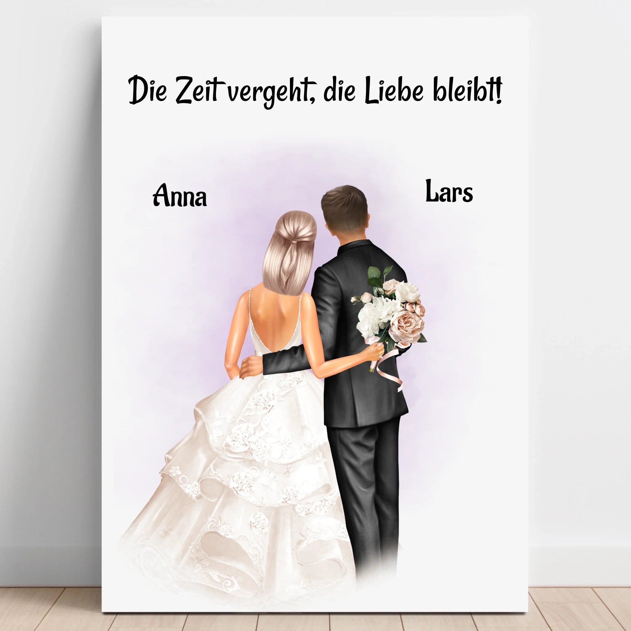 Hochzeitspaar Geschenk zur Hochzeit Poster gestalten - Prinolla