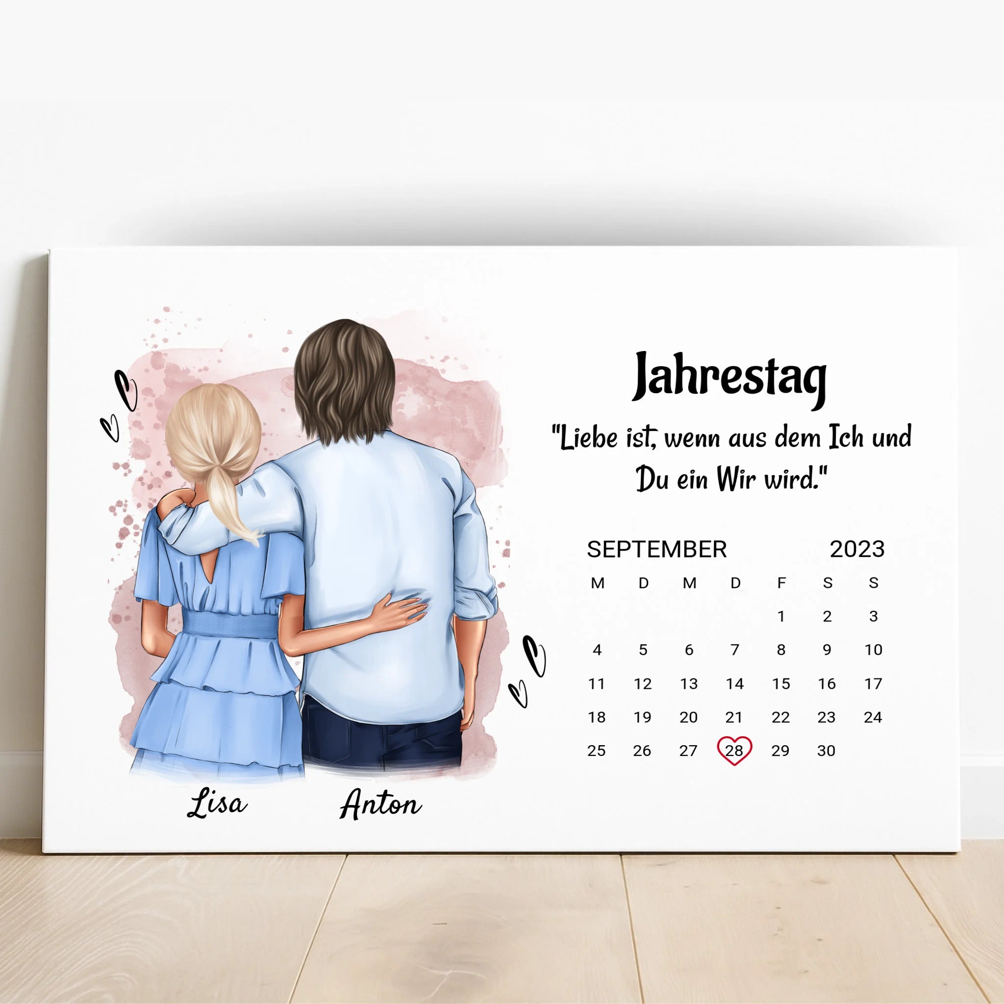Jahrestag Geschenk für Sie & Ihn Poster - Prinolla