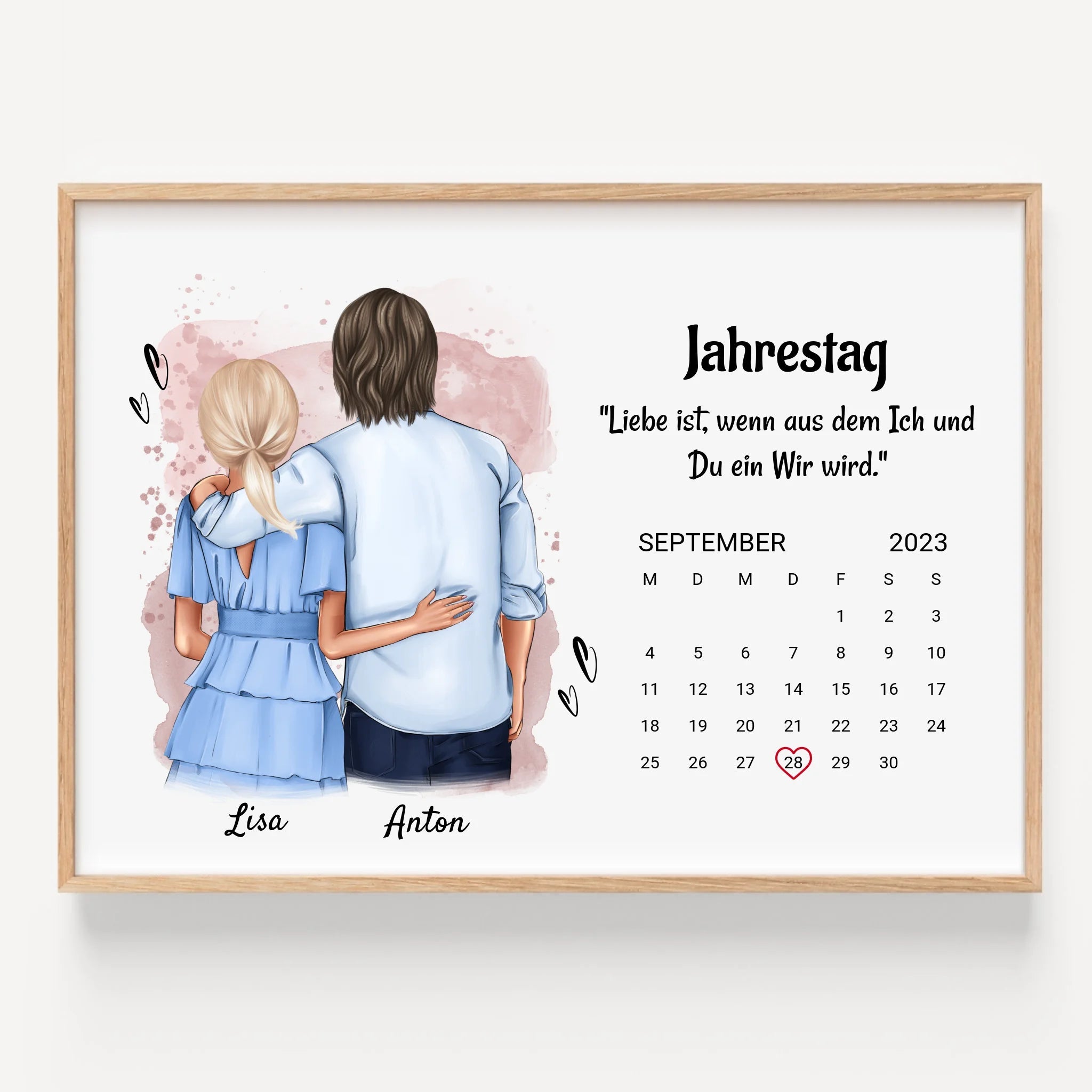 Jahrestag Geschenk für Sie & Ihn Poster - Prinolla