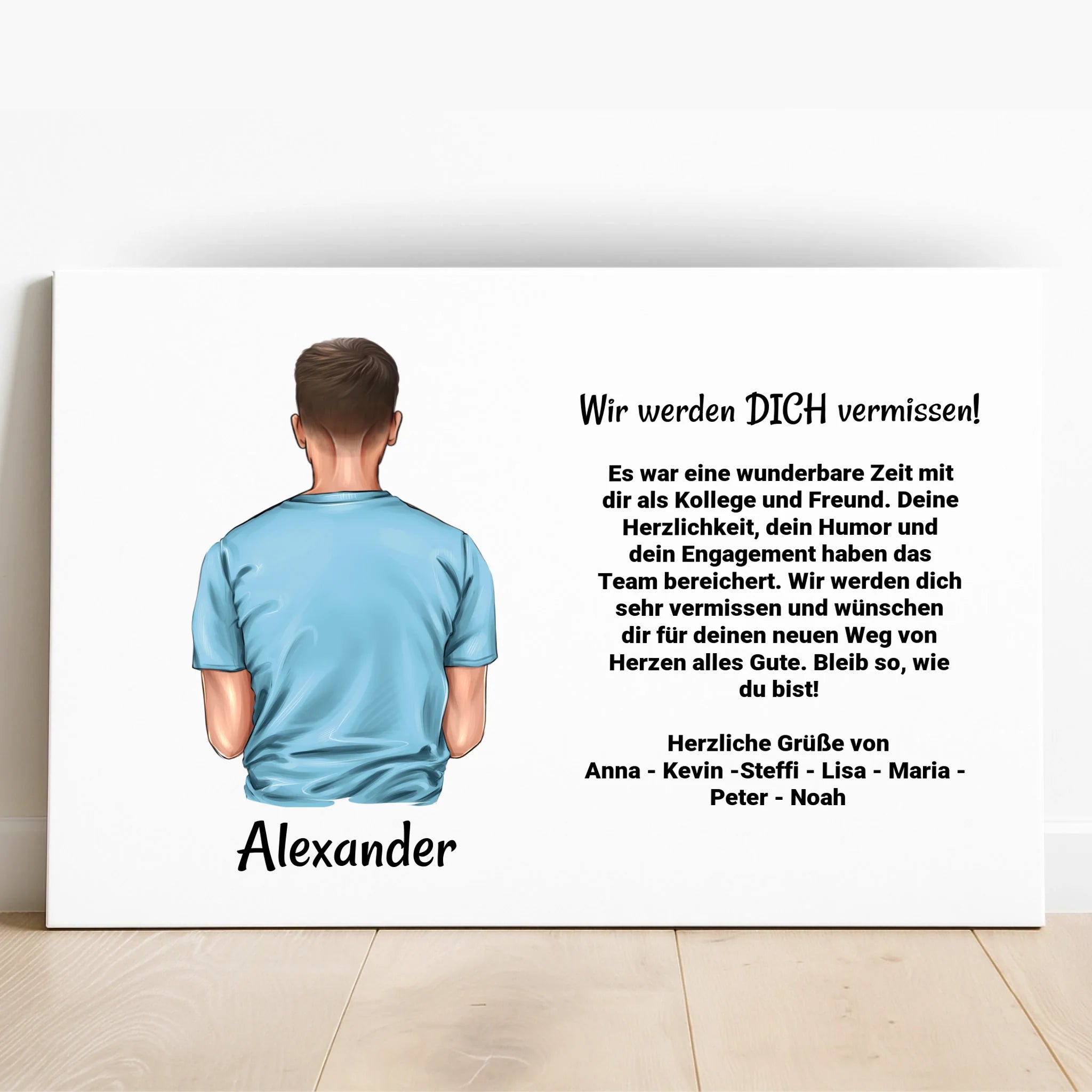 Kollege Geschenk Poster personalisiert - Prinolla