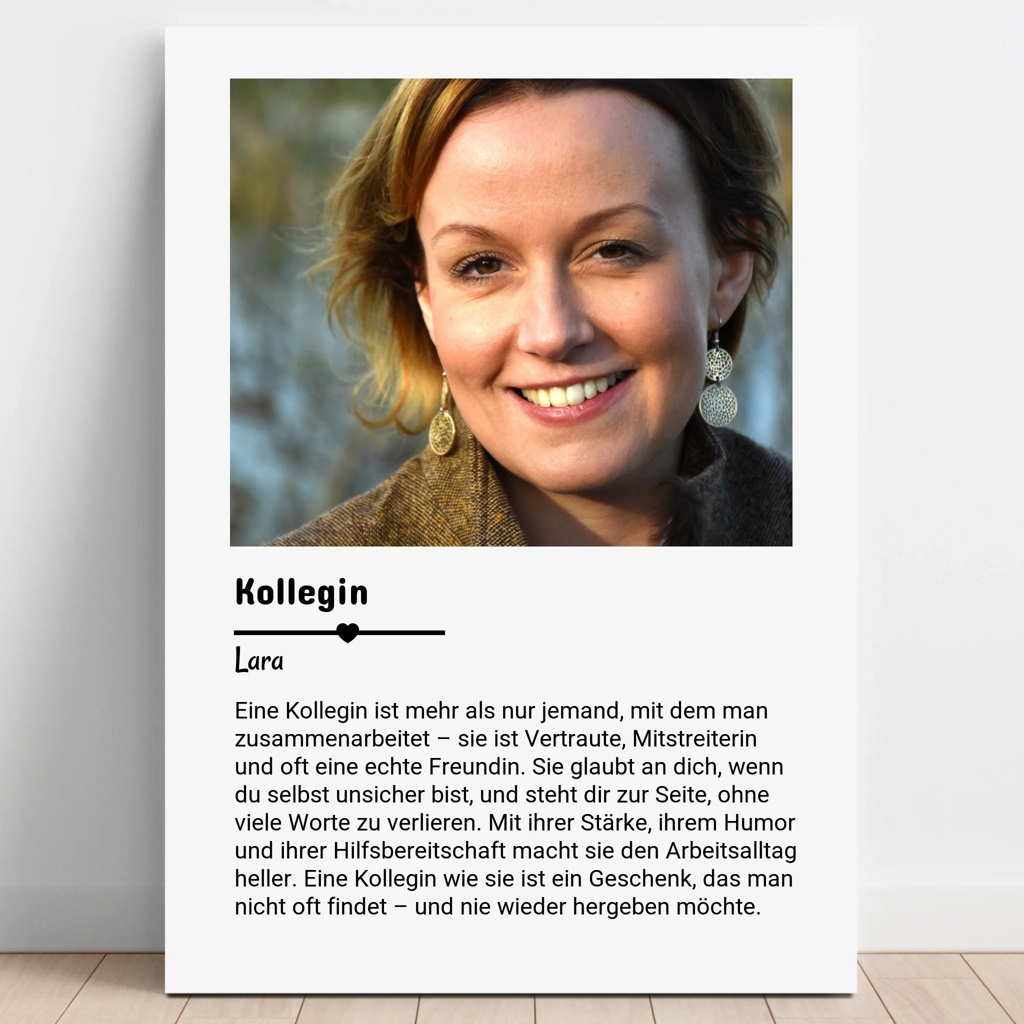 Kollegin Definitionposter Geschenk mit Foto personalisiert - Prinolla