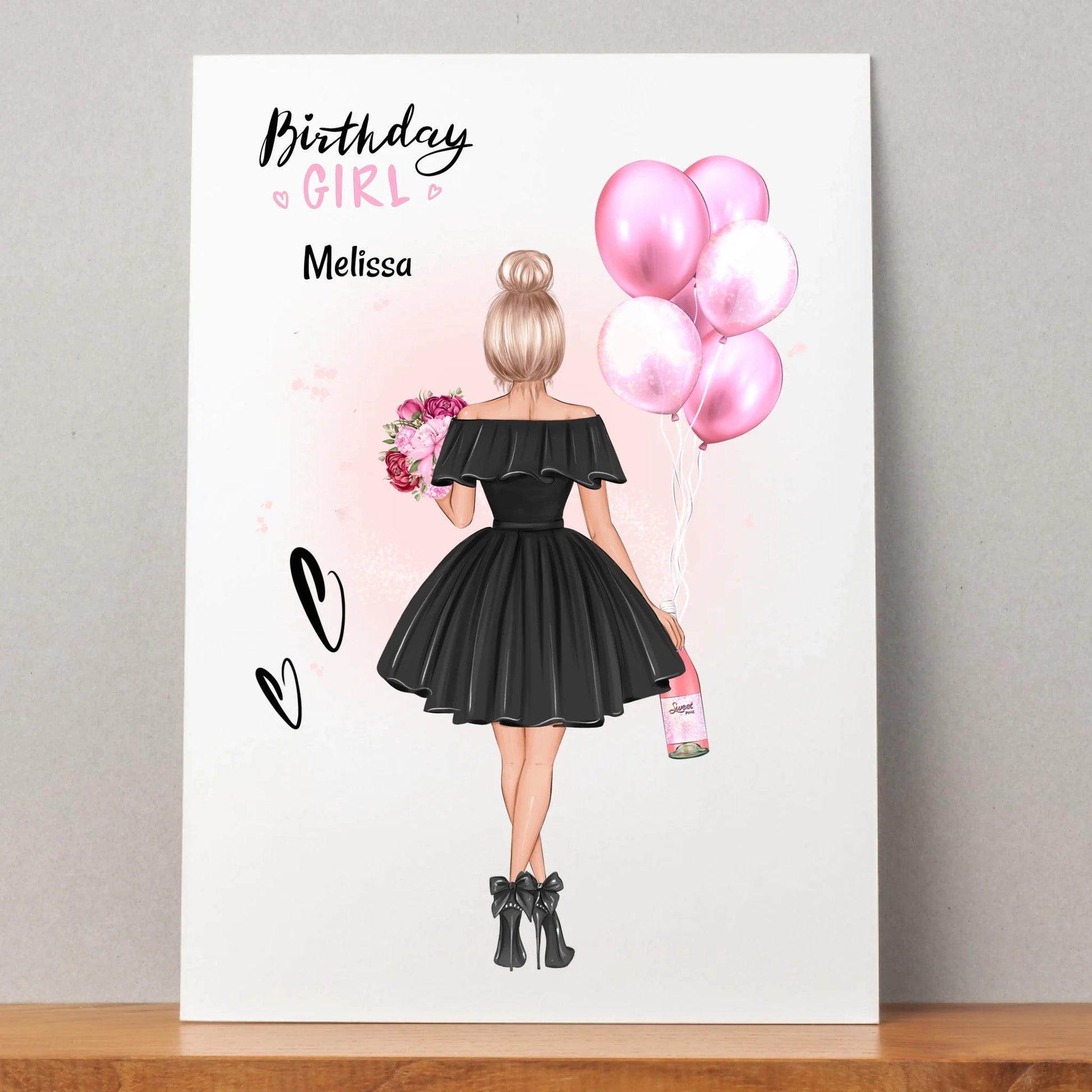 Kollegin Geburtstagsgeschenk Bild personalisiert - Prinolla