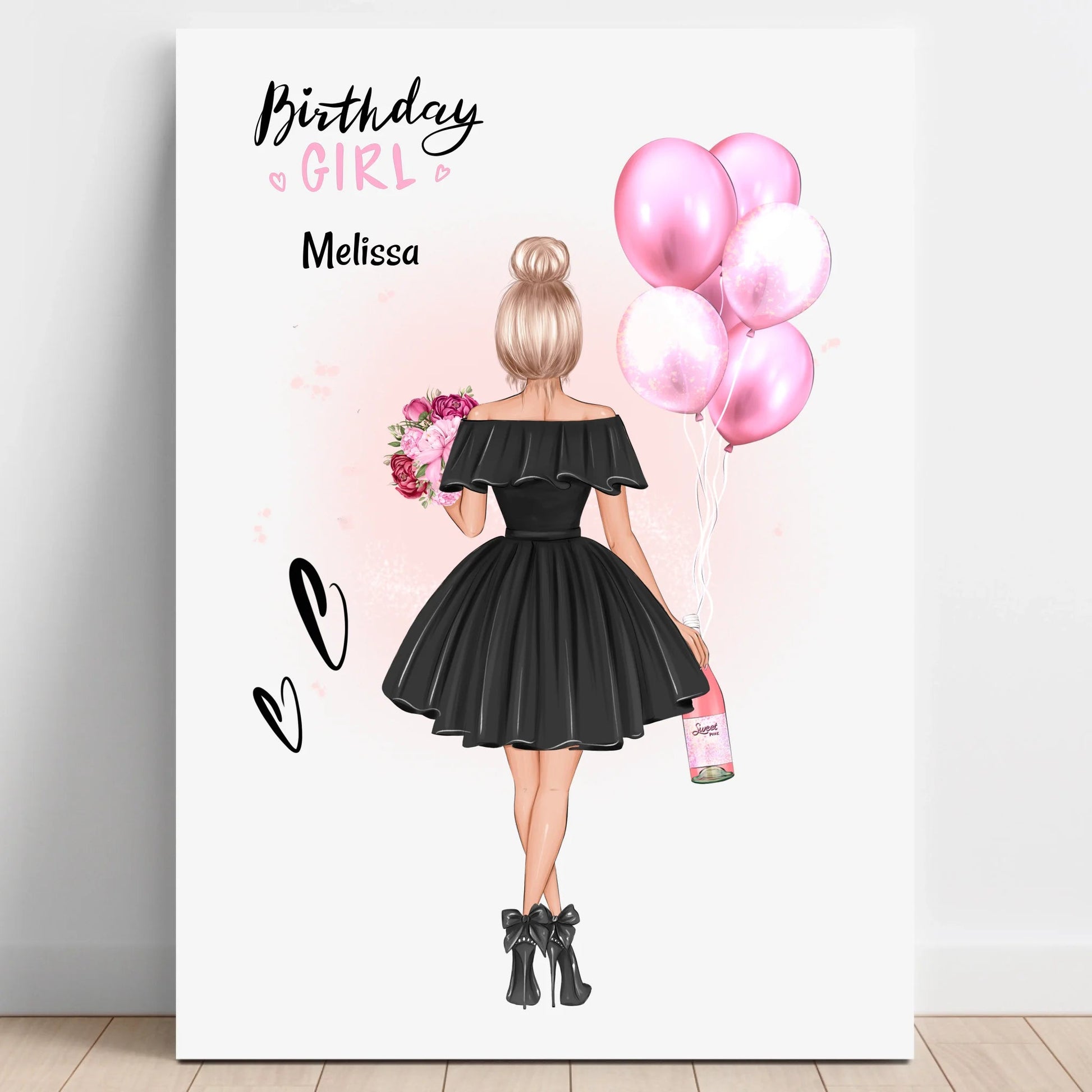 Kollegin Geburtstagsgeschenk Bild personalisiert - Prinolla