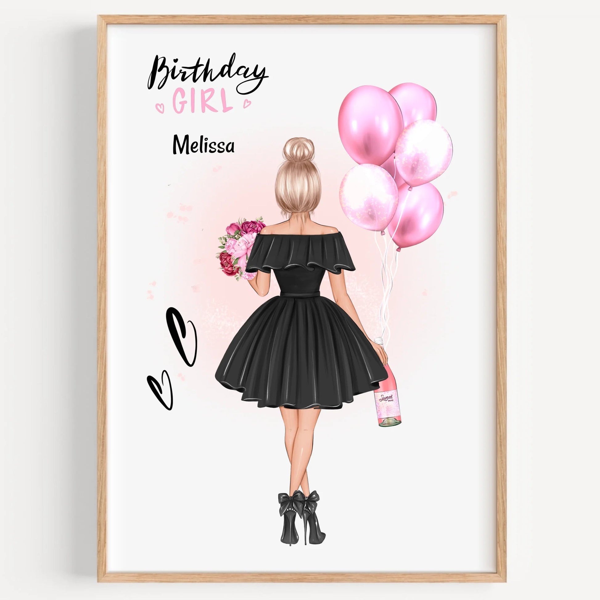 Kollegin Geburtstagsgeschenk Bild personalisiert - Prinolla