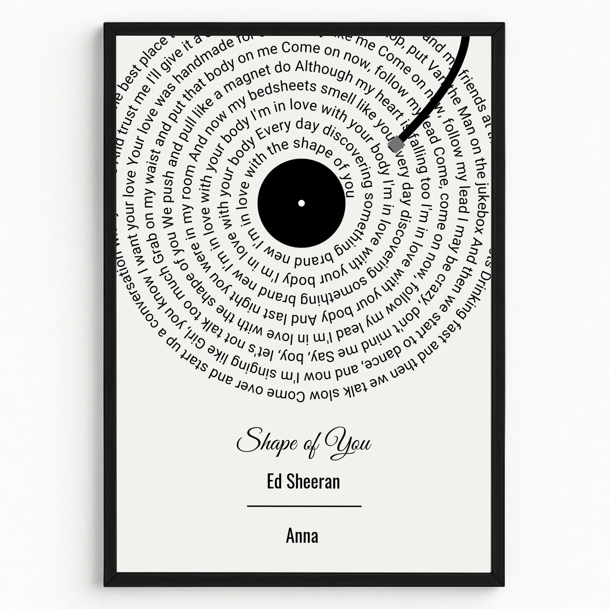 Kollegin Lieblingssong Musikposter Schallplatte Design Poster - Prinolla