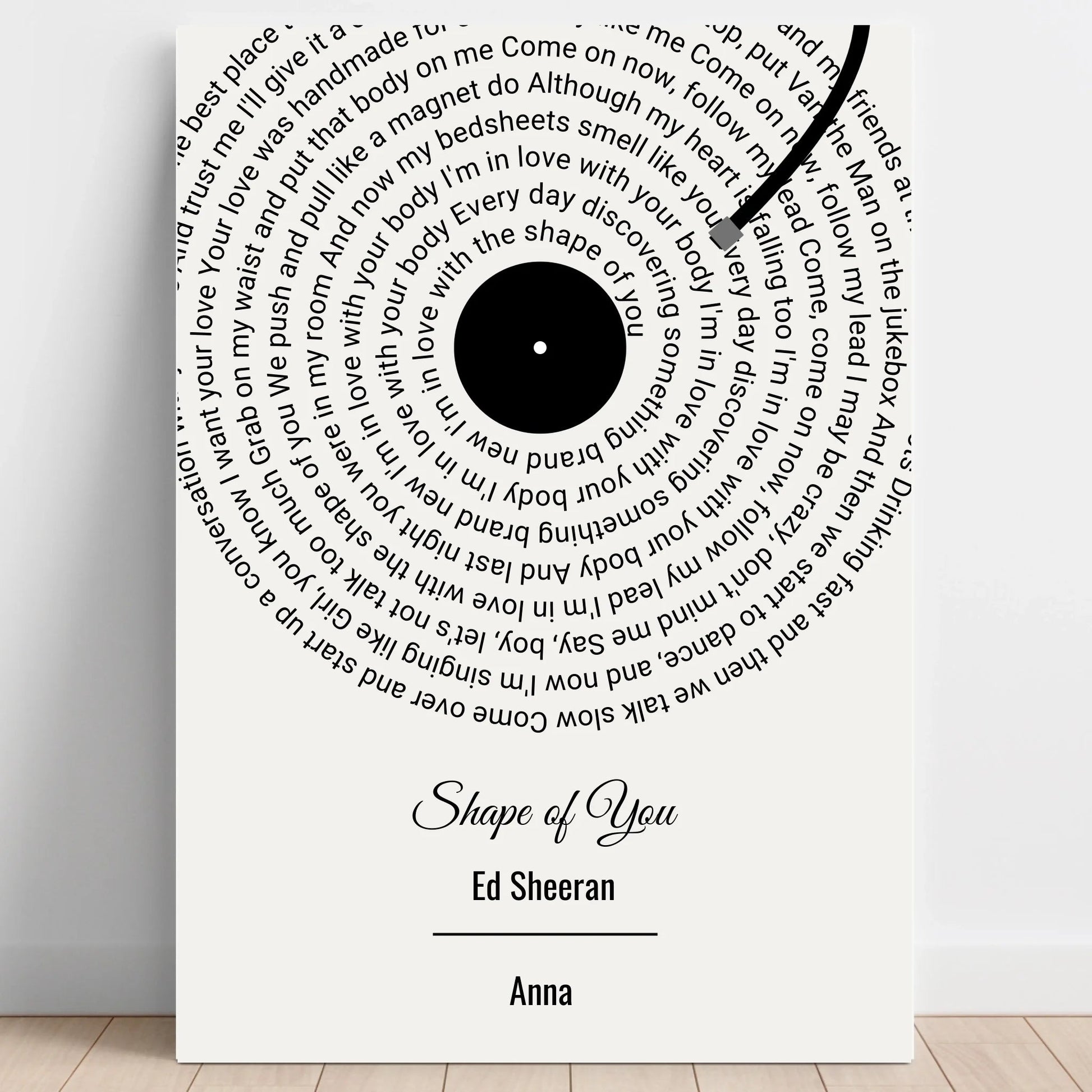 Kollegin Lieblingssong Musikposter Schallplatte Design Poster - Prinolla