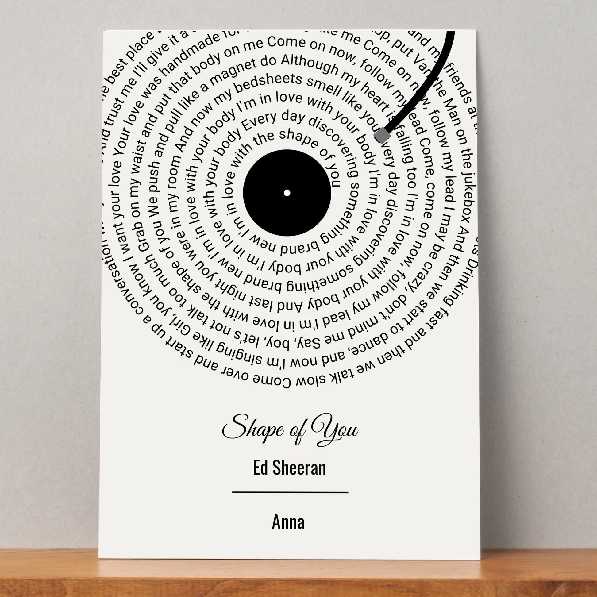 Kollegin Lieblingssong Musikposter Schallplatte Design Poster - Prinolla