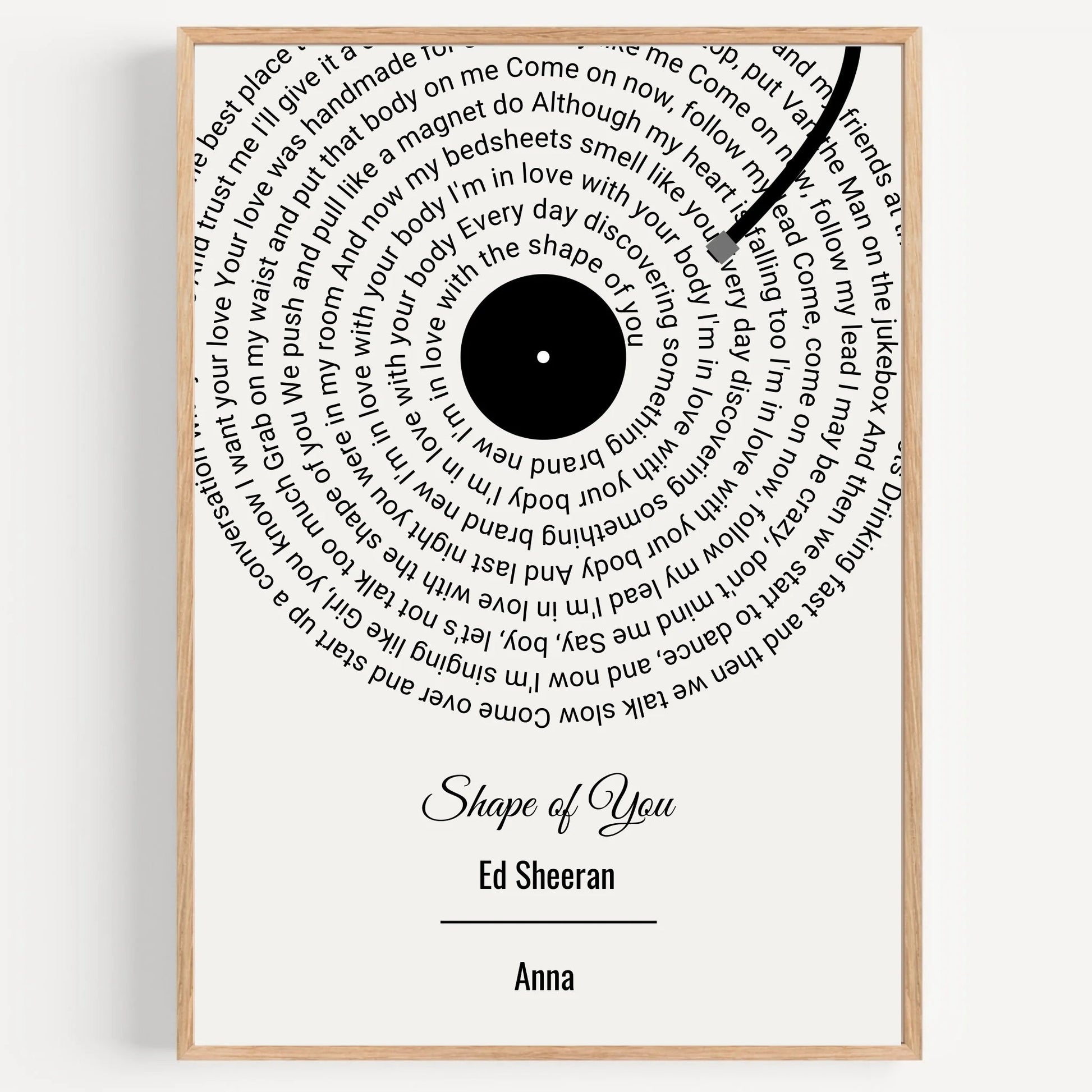 Kollegin Lieblingssong Musikposter Schallplatte Design Poster - Prinolla