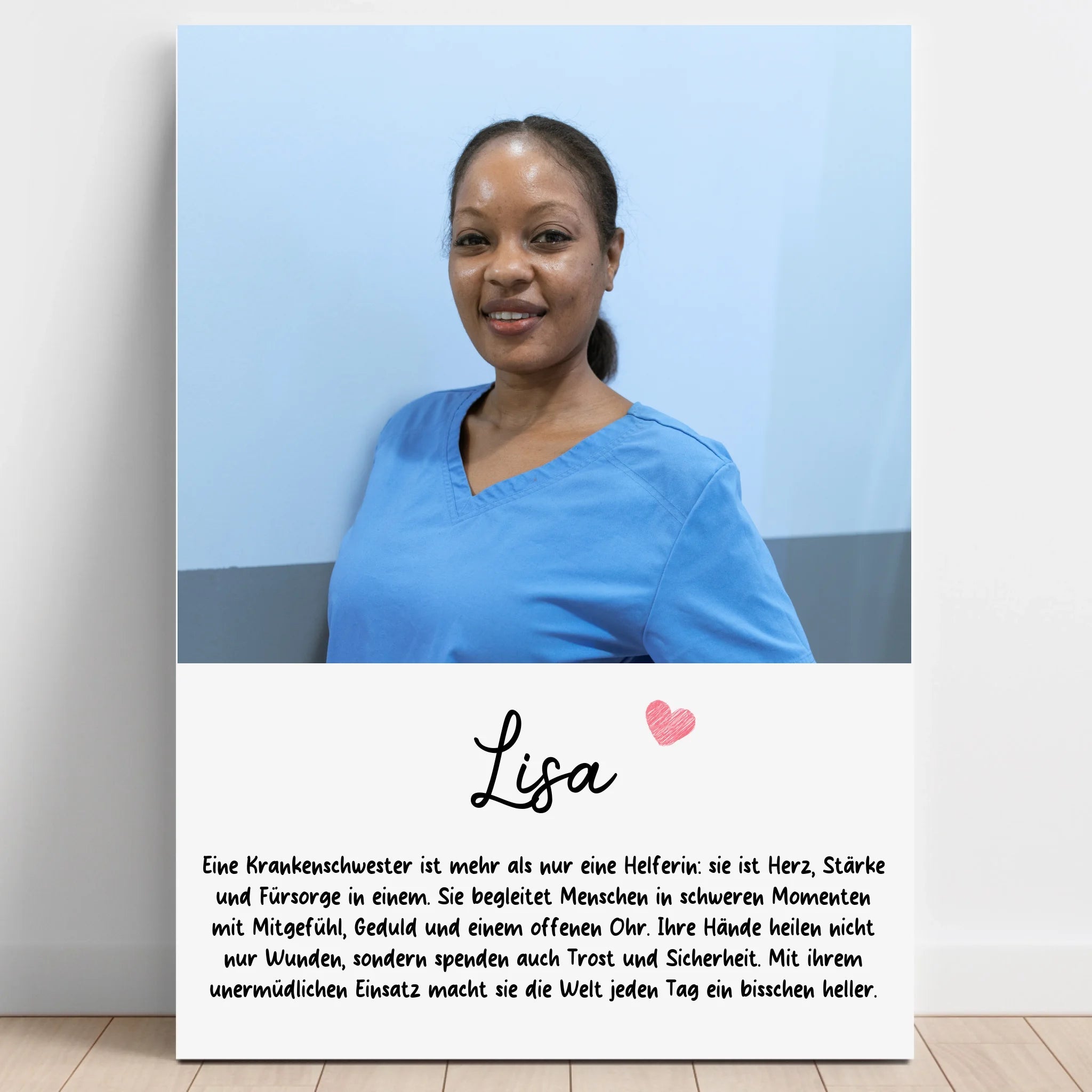 Krankenschwester Foto Geschenk personalisiert - Prinolla