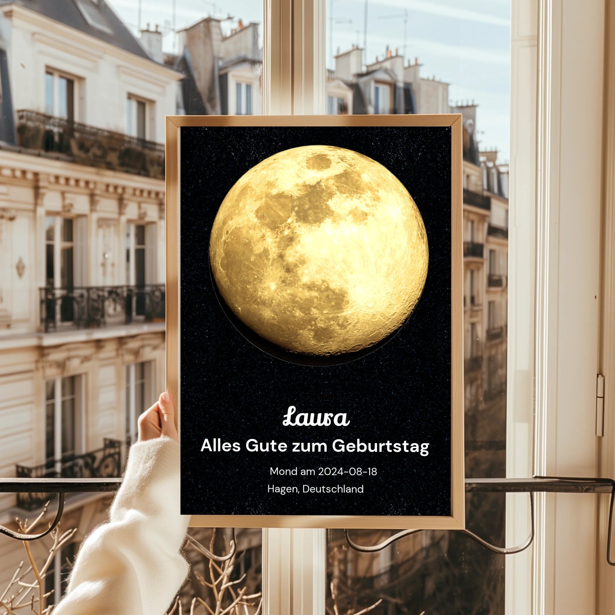 Krankenschwester Geburtstagsgeschenk Mondposter - Prinolla