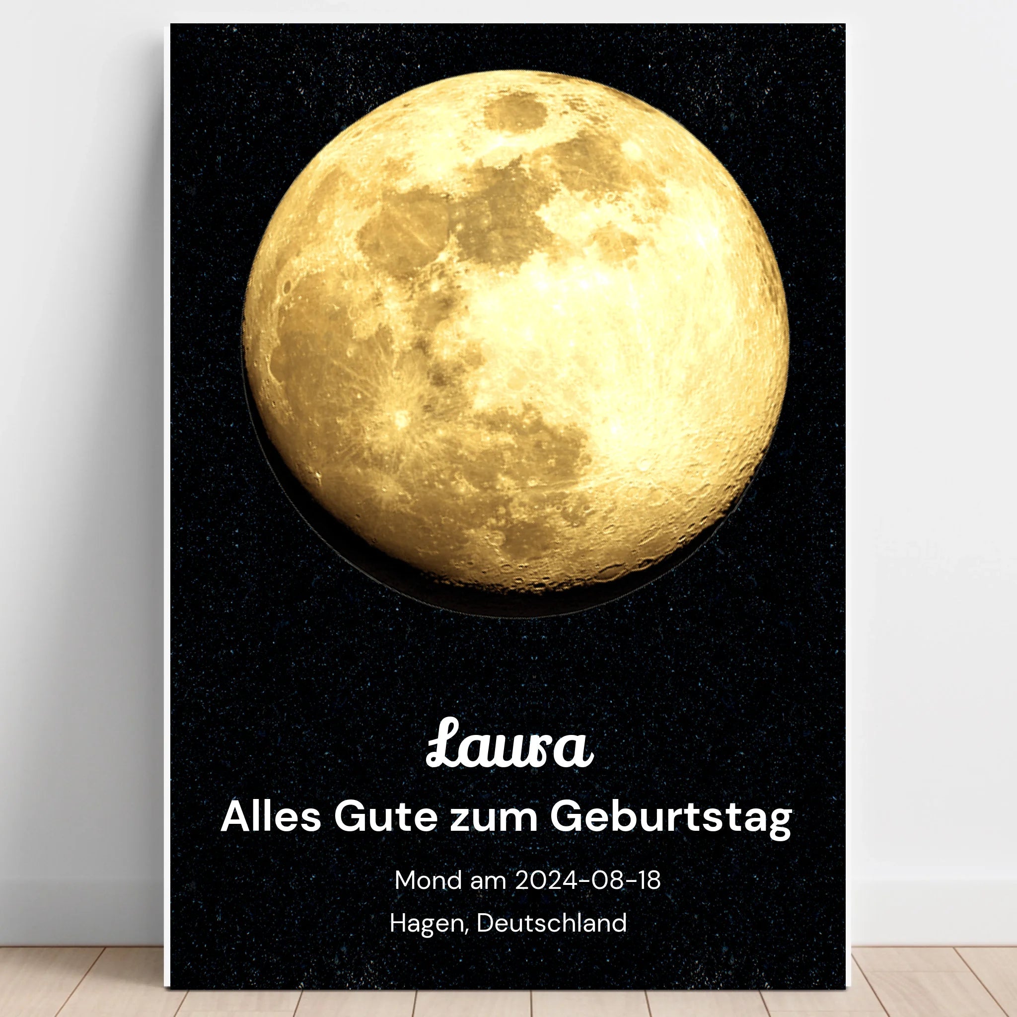 Krankenschwester Geburtstagsgeschenk Mondposter - Prinolla