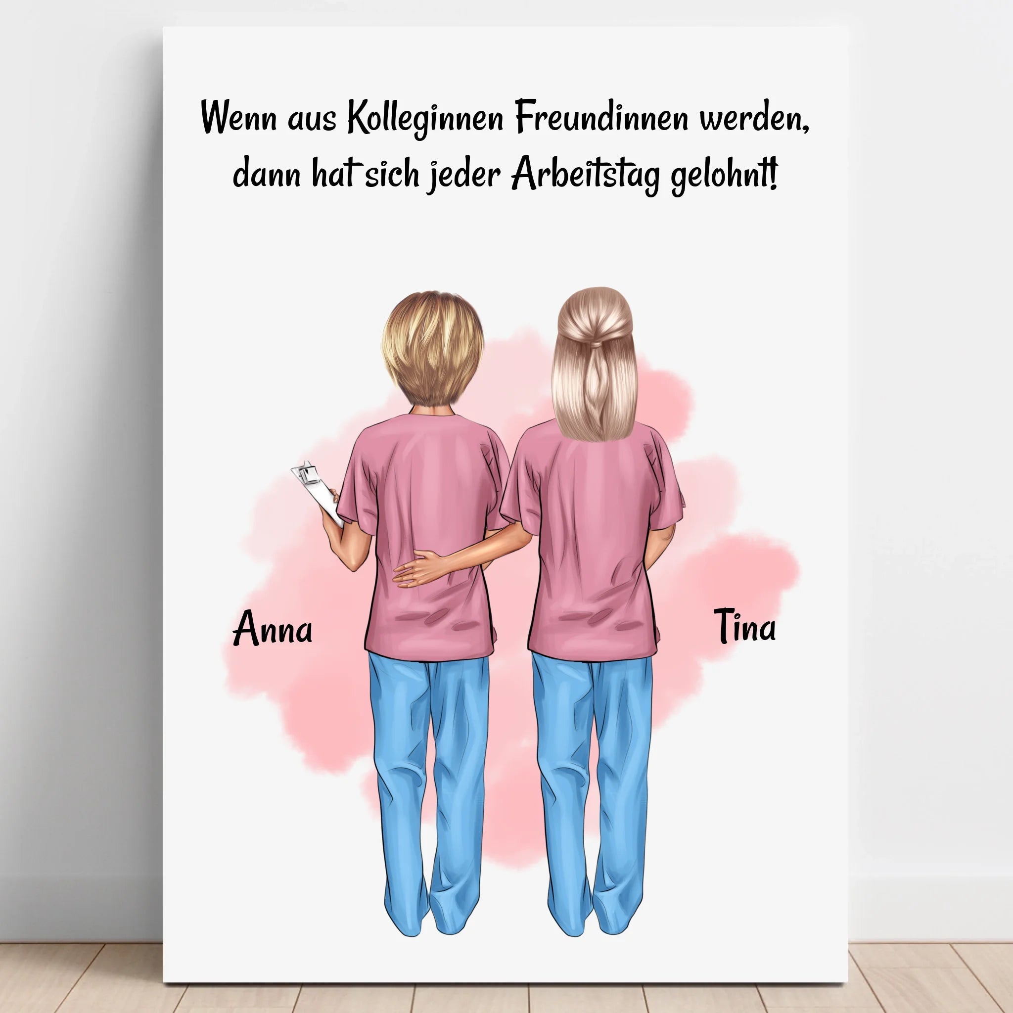 Krankenschwester Kollegin Geschenk Poster mit Spruch - Prinolla
