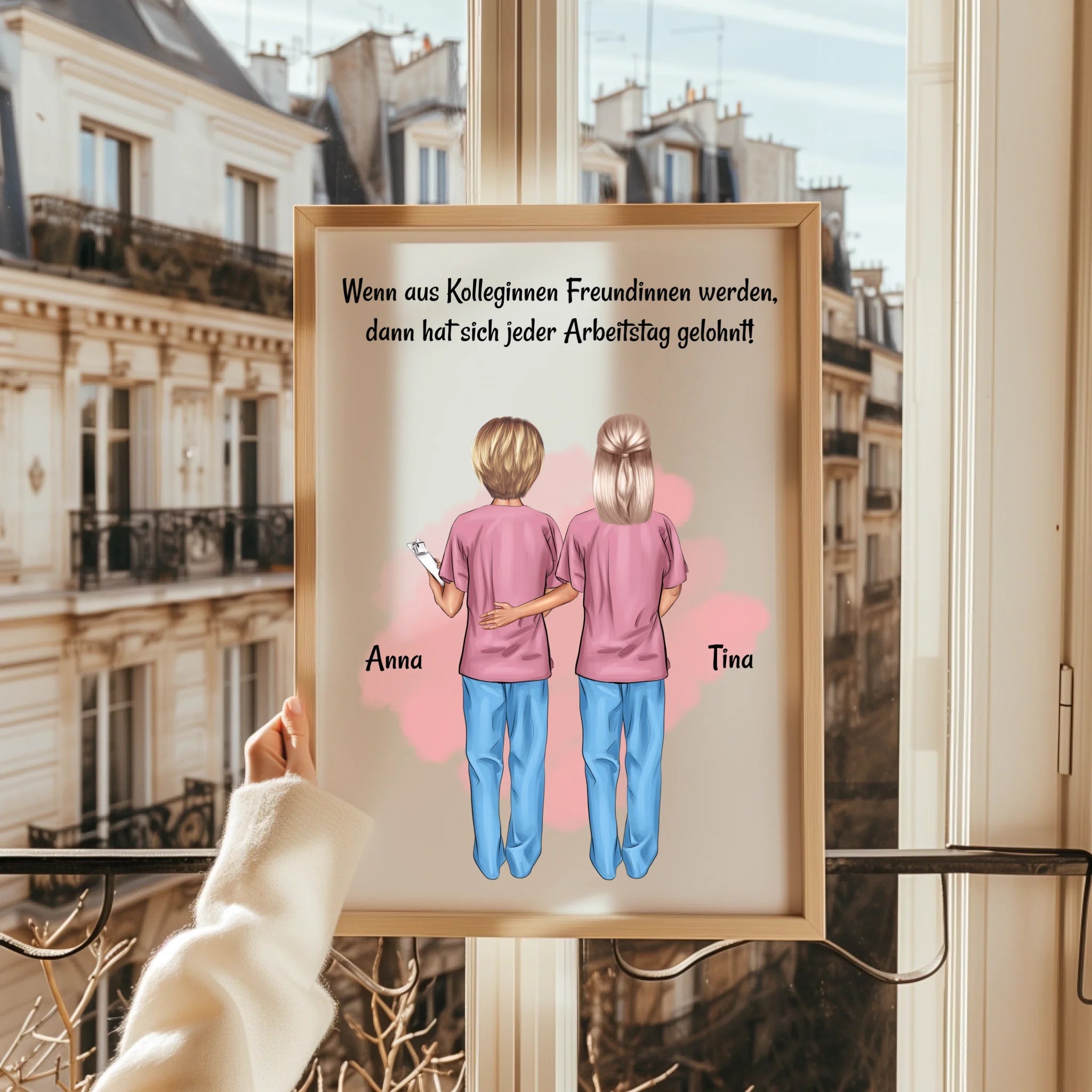 Krankenschwester Kollegin Geschenk Poster mit Spruch - Prinolla