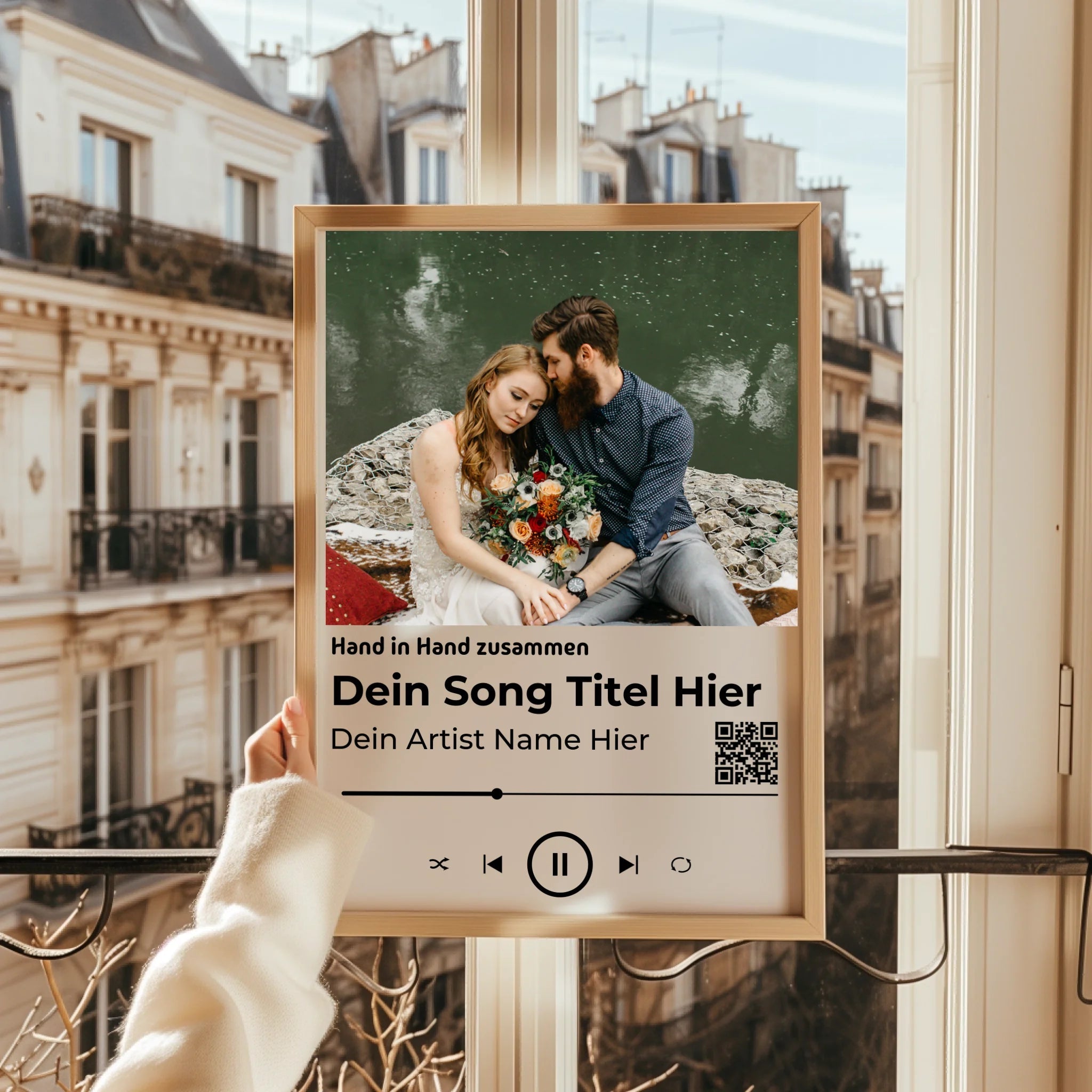 Liebespaar Lieblingssong Poster Geschenk mit Foto - Prinolla