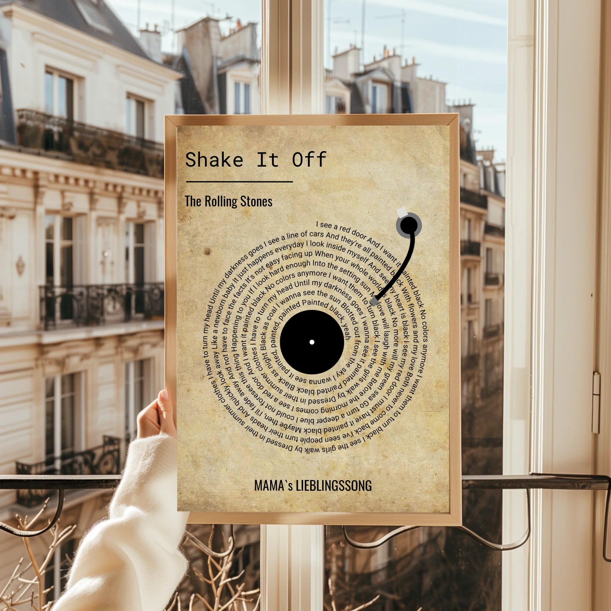 Mama Lieblingssong Geschenk Poster personalisiert - Prinolla