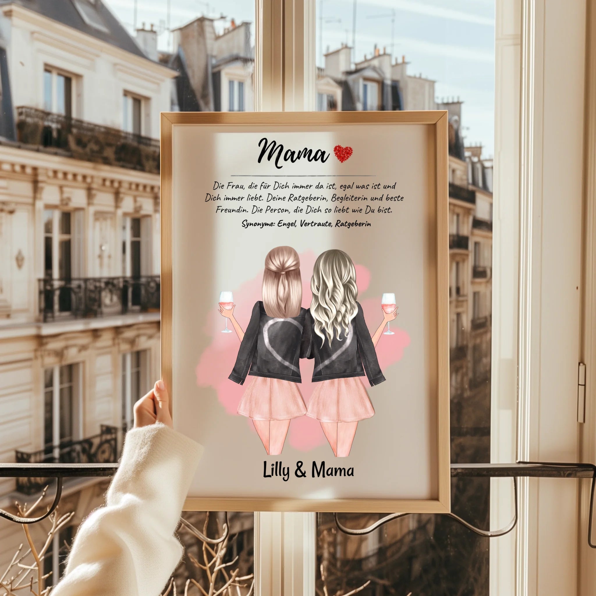 Mama Tochter Bild persönliches Geschenk - Prinolla