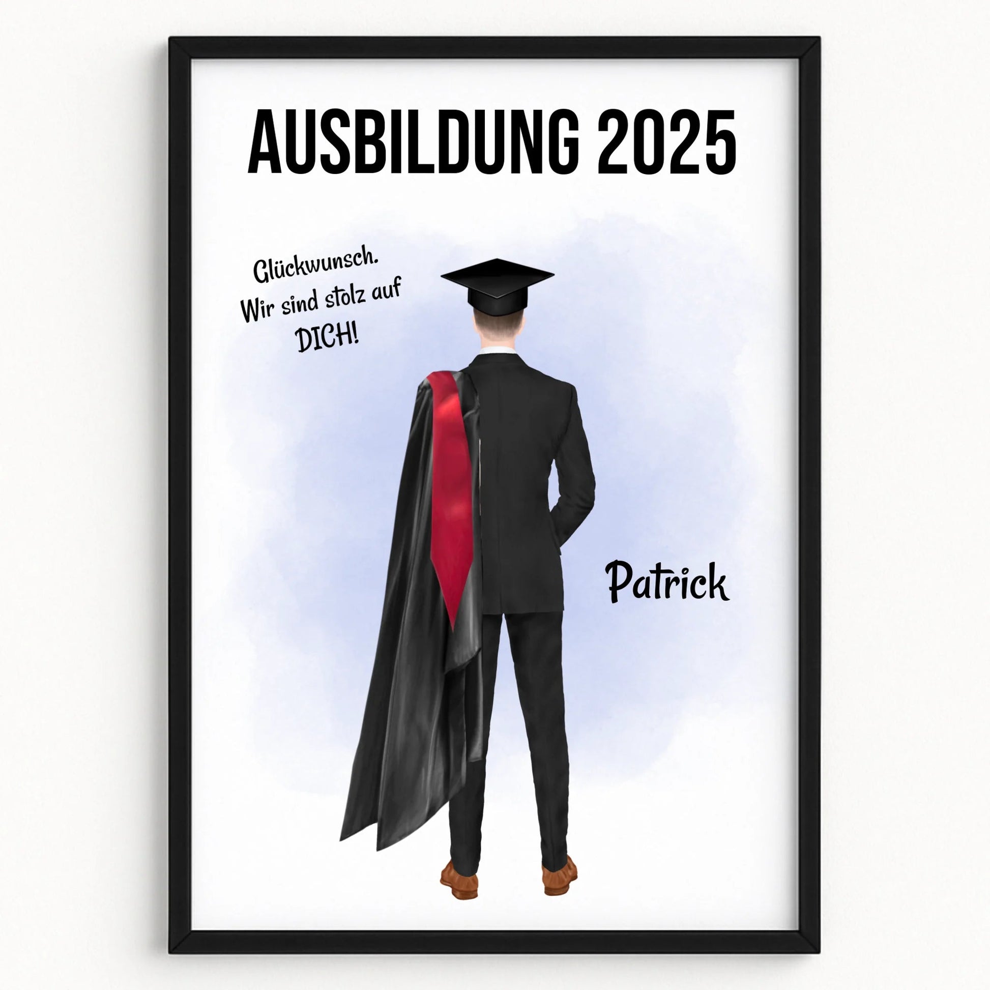 Mann Ausbildung bestanden Geschenk Poster - Prinolla