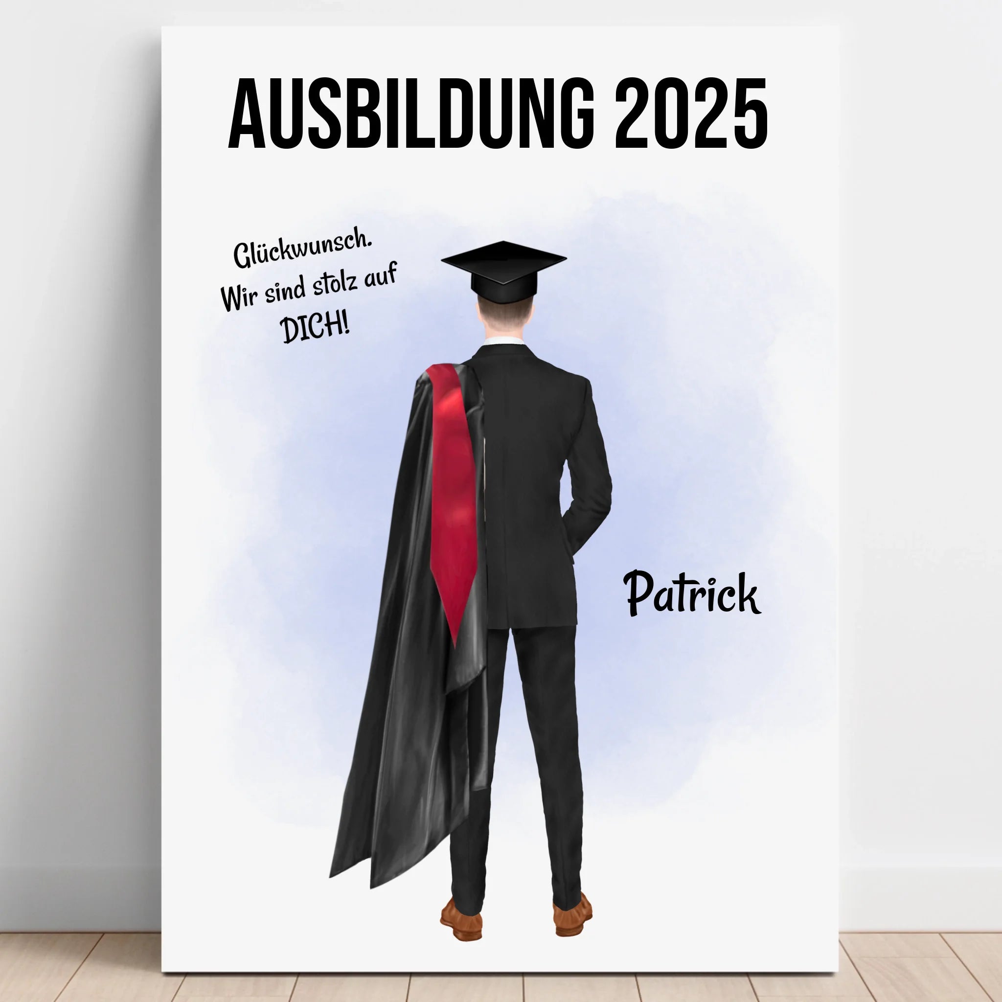 Mann Ausbildung bestanden Geschenk Poster - Prinolla