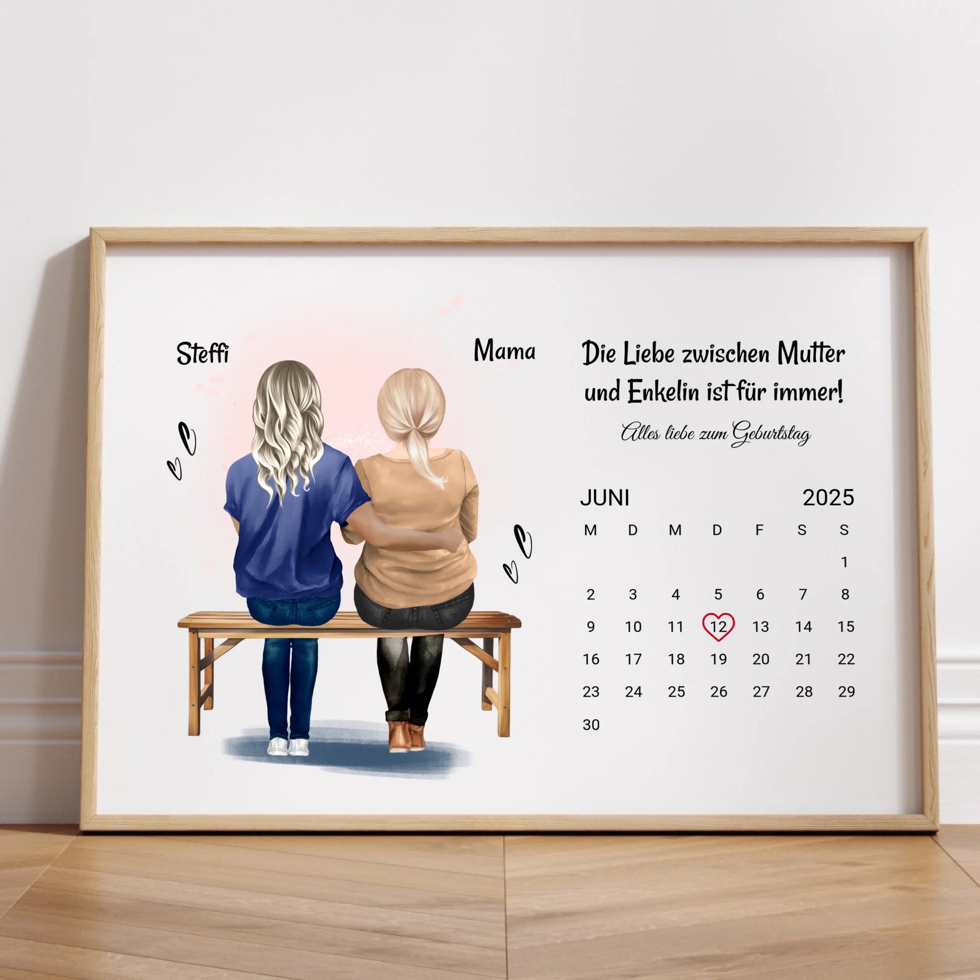 Mutter Geburtstagsgeschenk Idee Poster personalisiert - Prinolla