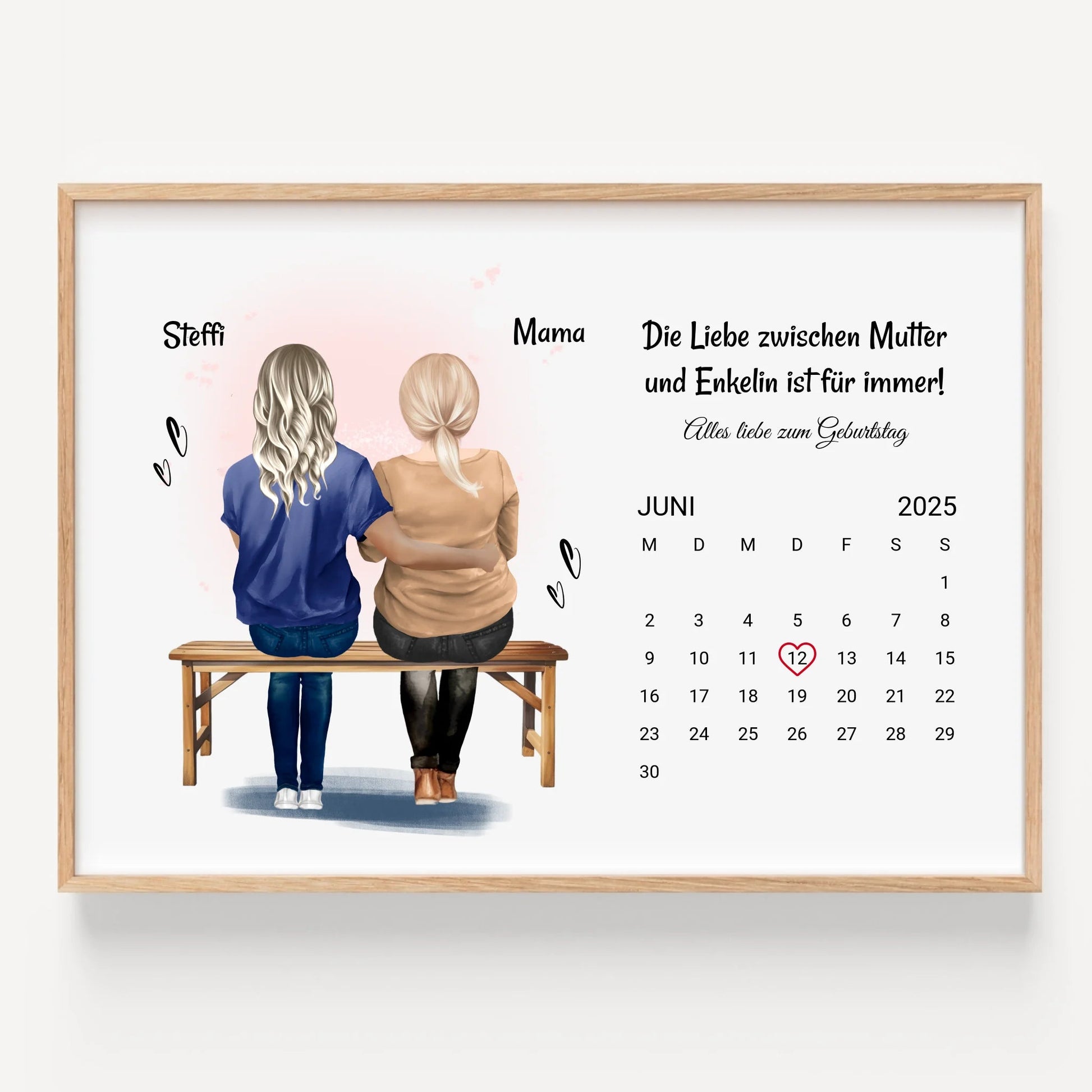 Mutter Geburtstagsgeschenk Idee Poster personalisiert - Prinolla