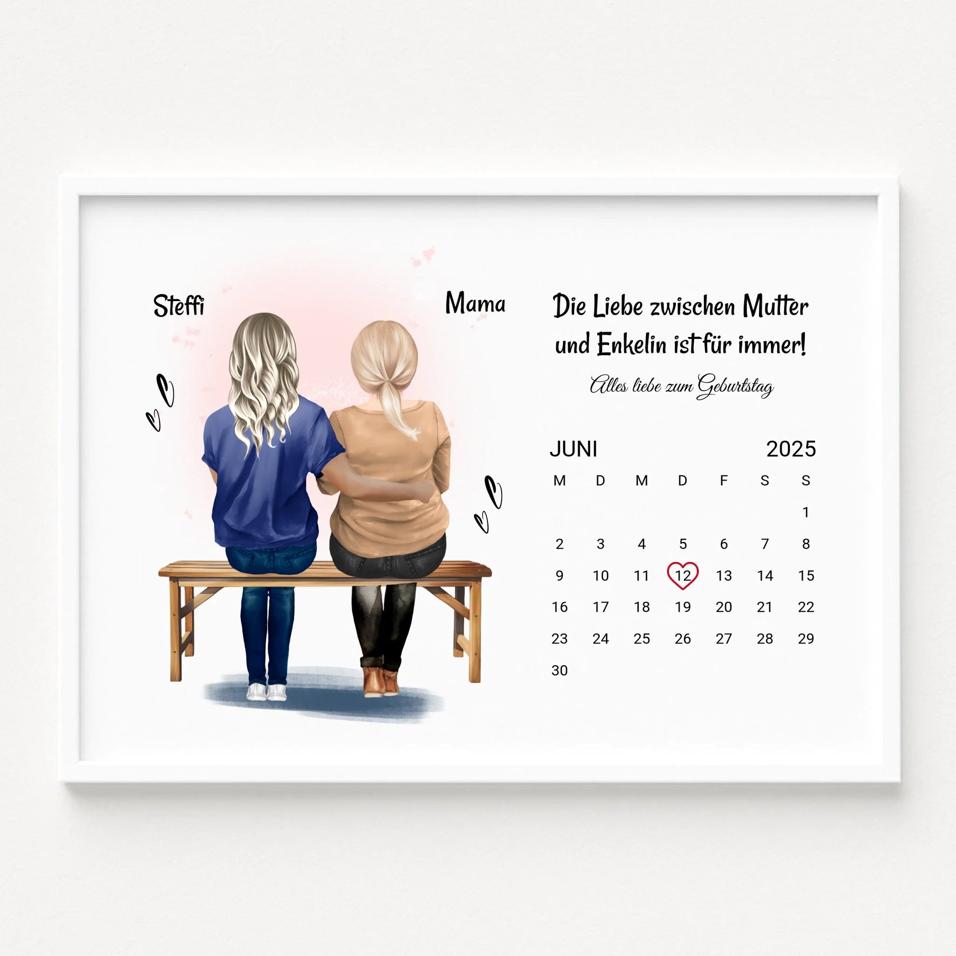 Mutter Geburtstagsgeschenk Idee Poster personalisiert - Prinolla