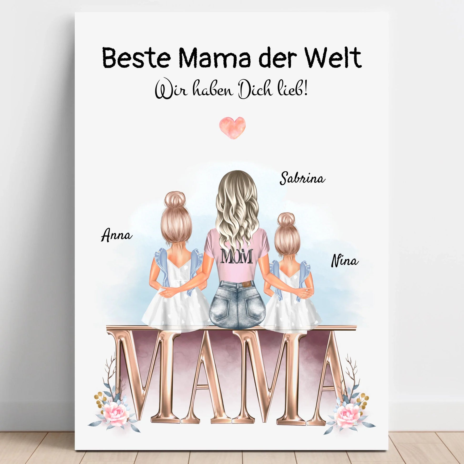Mutter Kinder Geschenk Bild selber gestalten - Prinolla