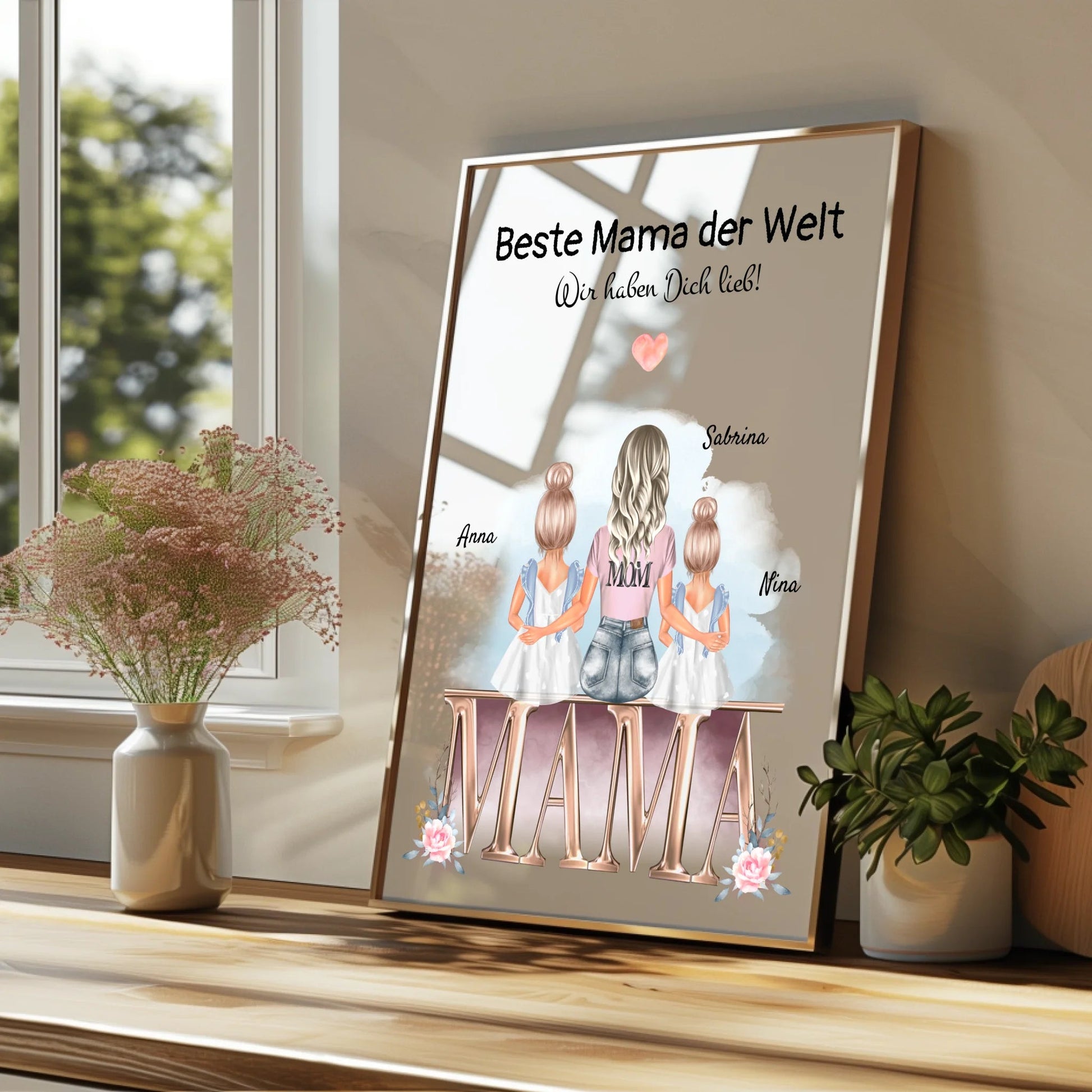 Mutter Kinder Geschenk Bild selber gestalten - Prinolla