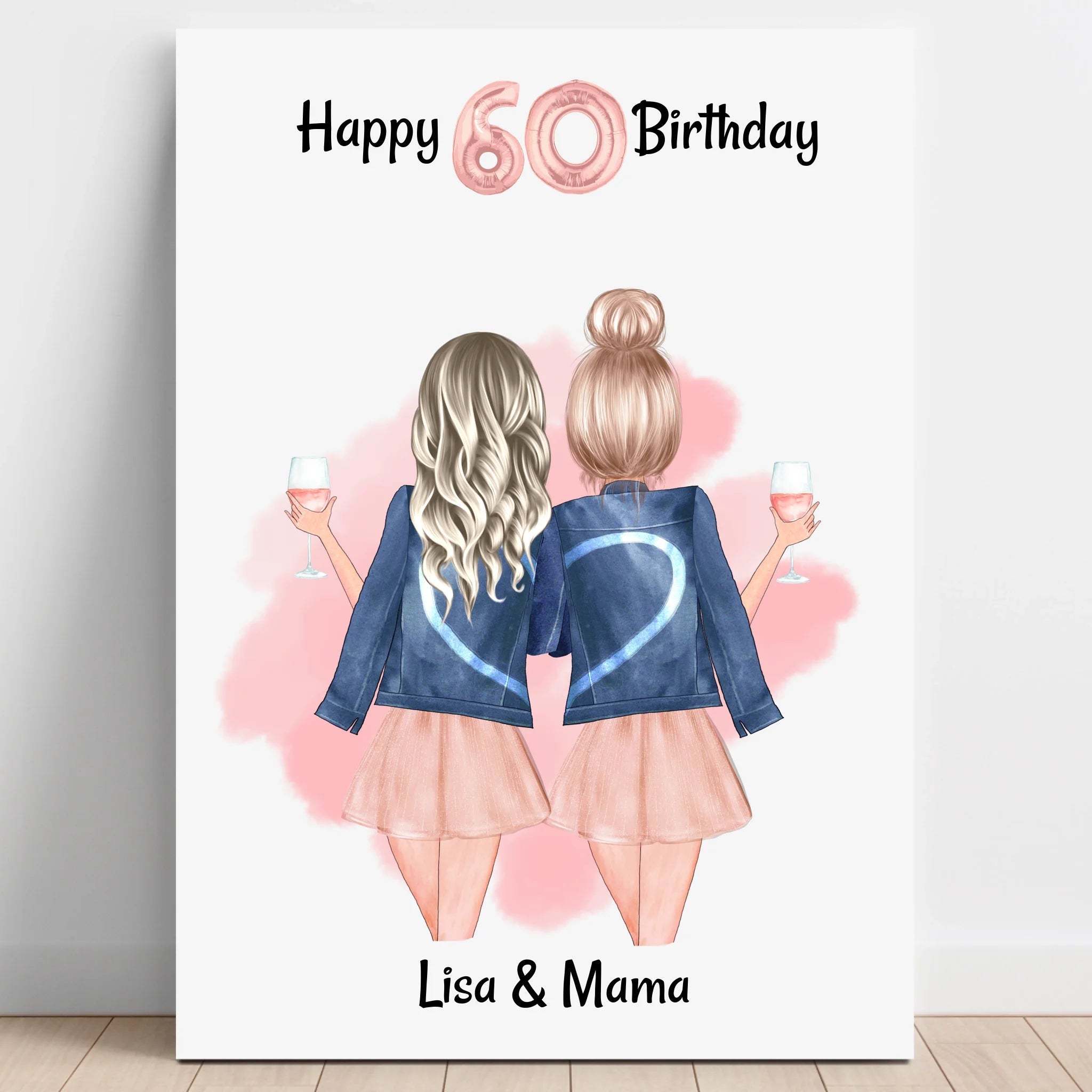 Mutter Tochter Geburtstagsgeschenk Bild selber erstellen - Prinolla