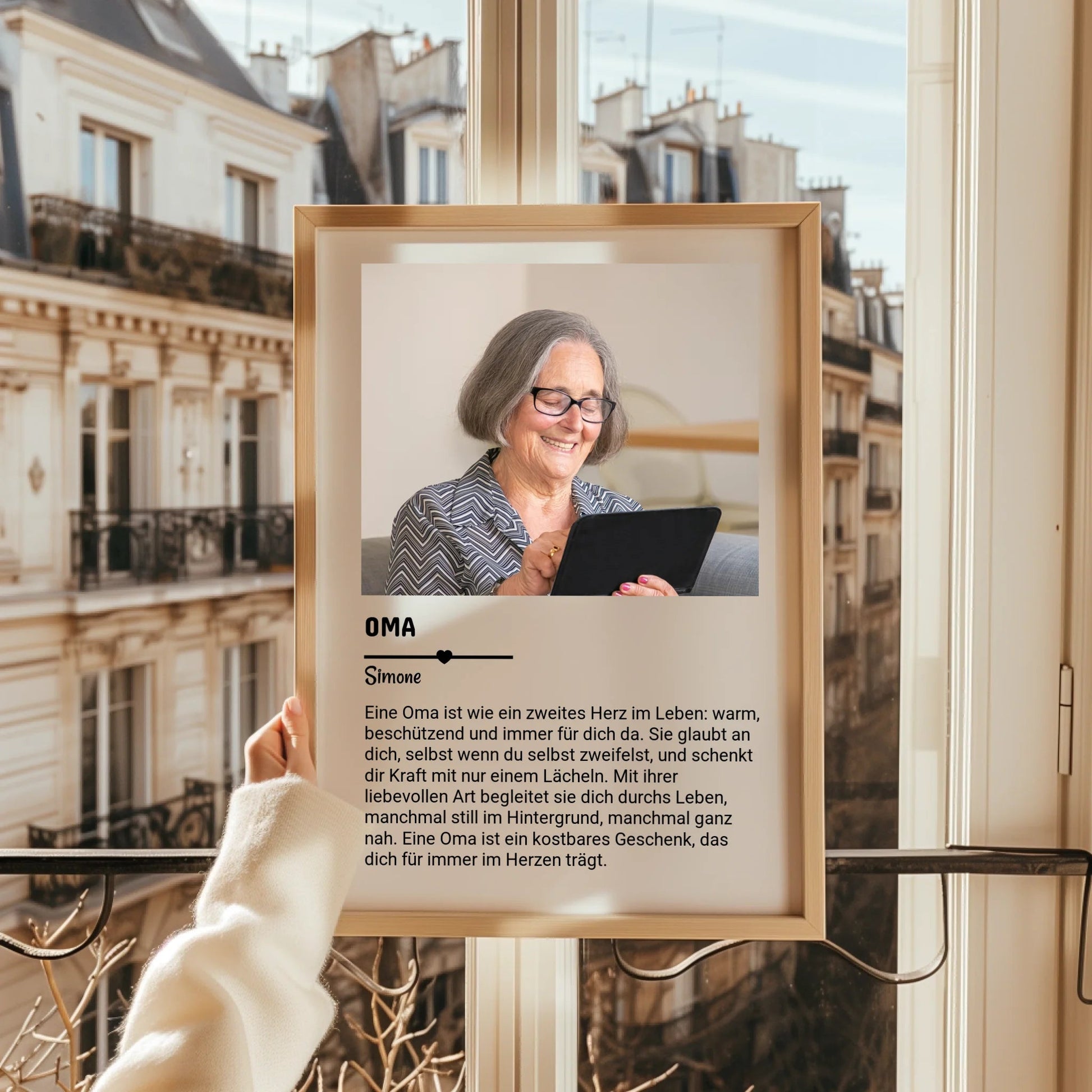 Oma Definition Geschenk Poster personalisiert - Prinolla