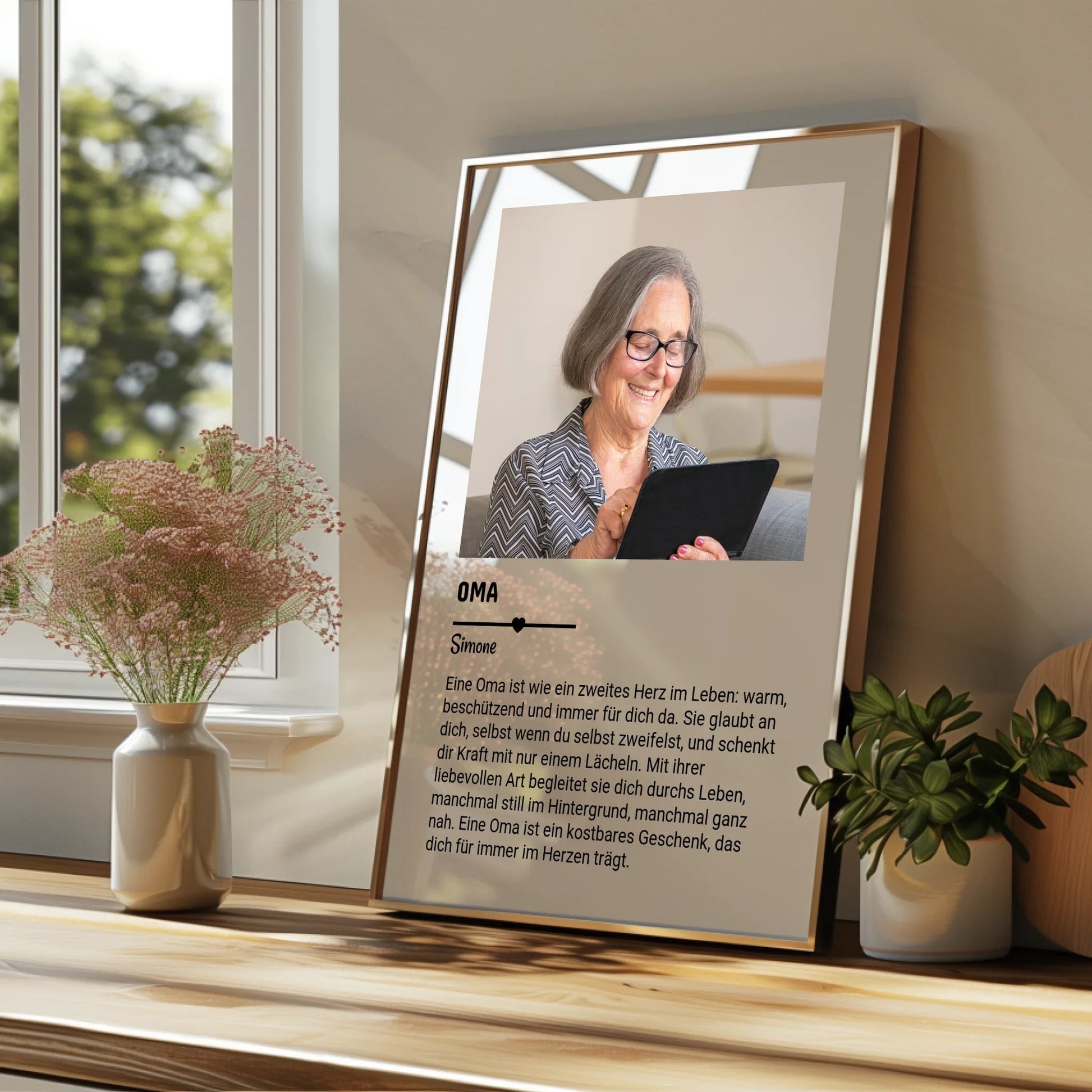 Oma Definition Geschenk Poster personalisiert - Prinolla