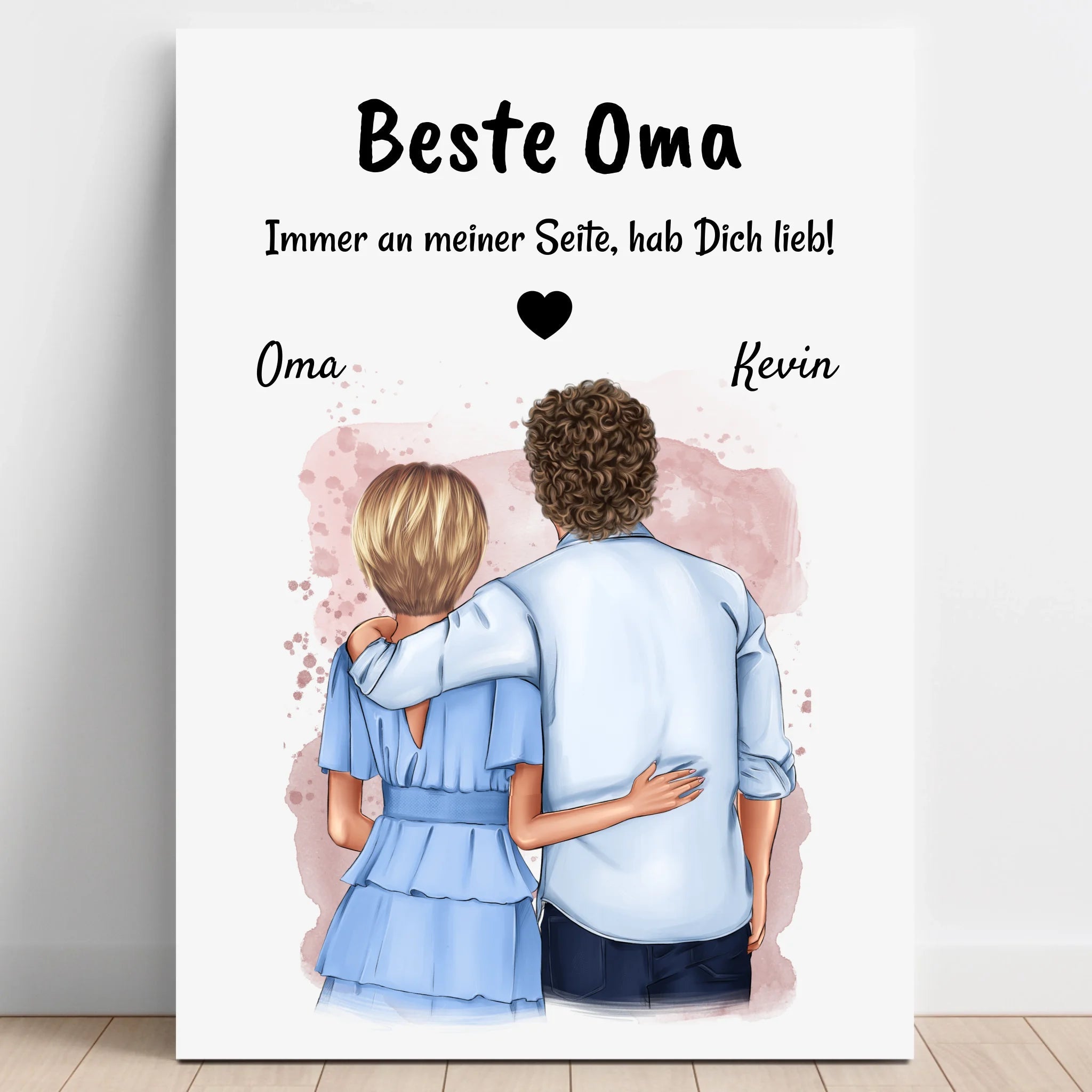 Oma Geschenk Enkelsohn erwachsen Bild personalisiert - Prinolla