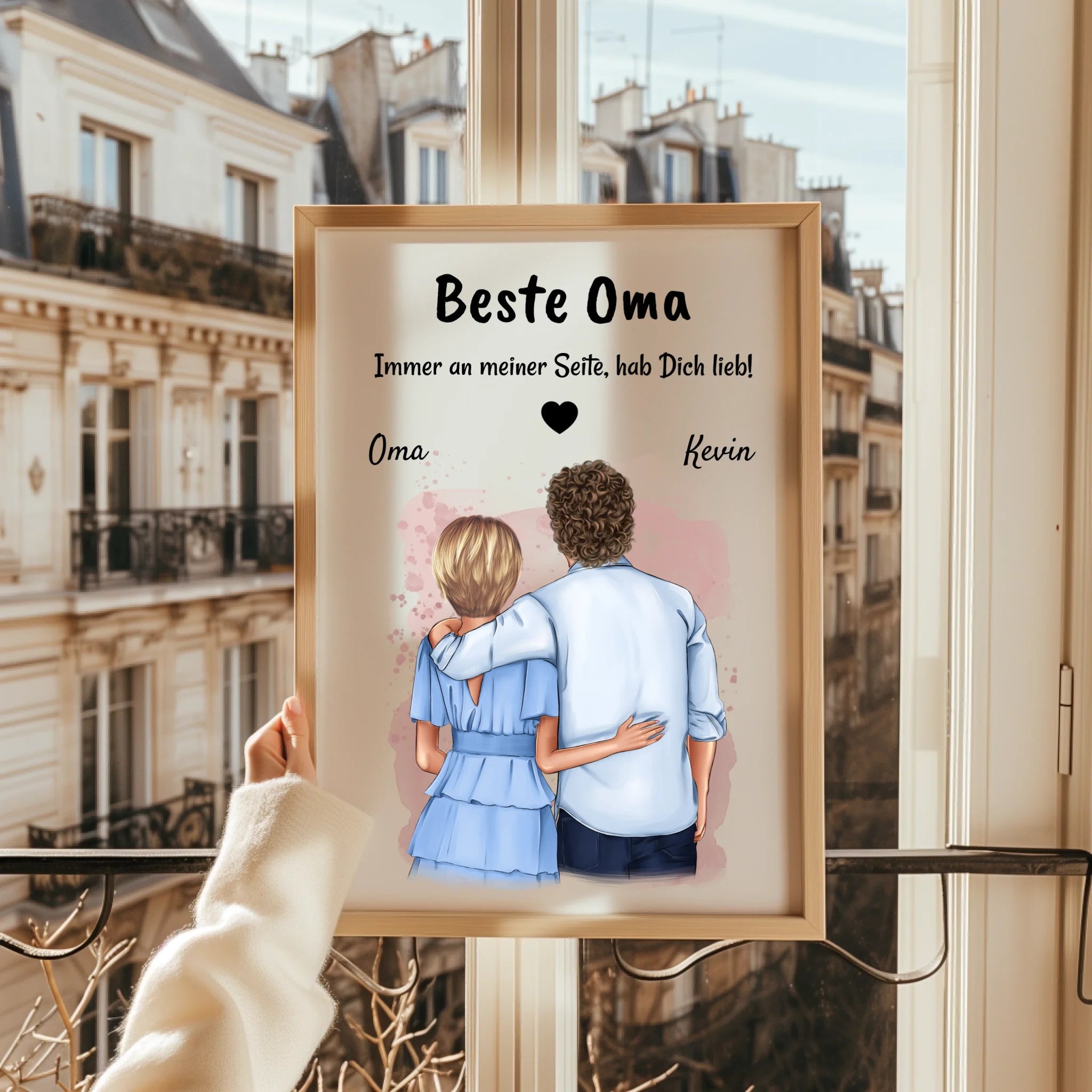 Oma Geschenk Enkelsohn erwachsen Bild personalisiert - Prinolla