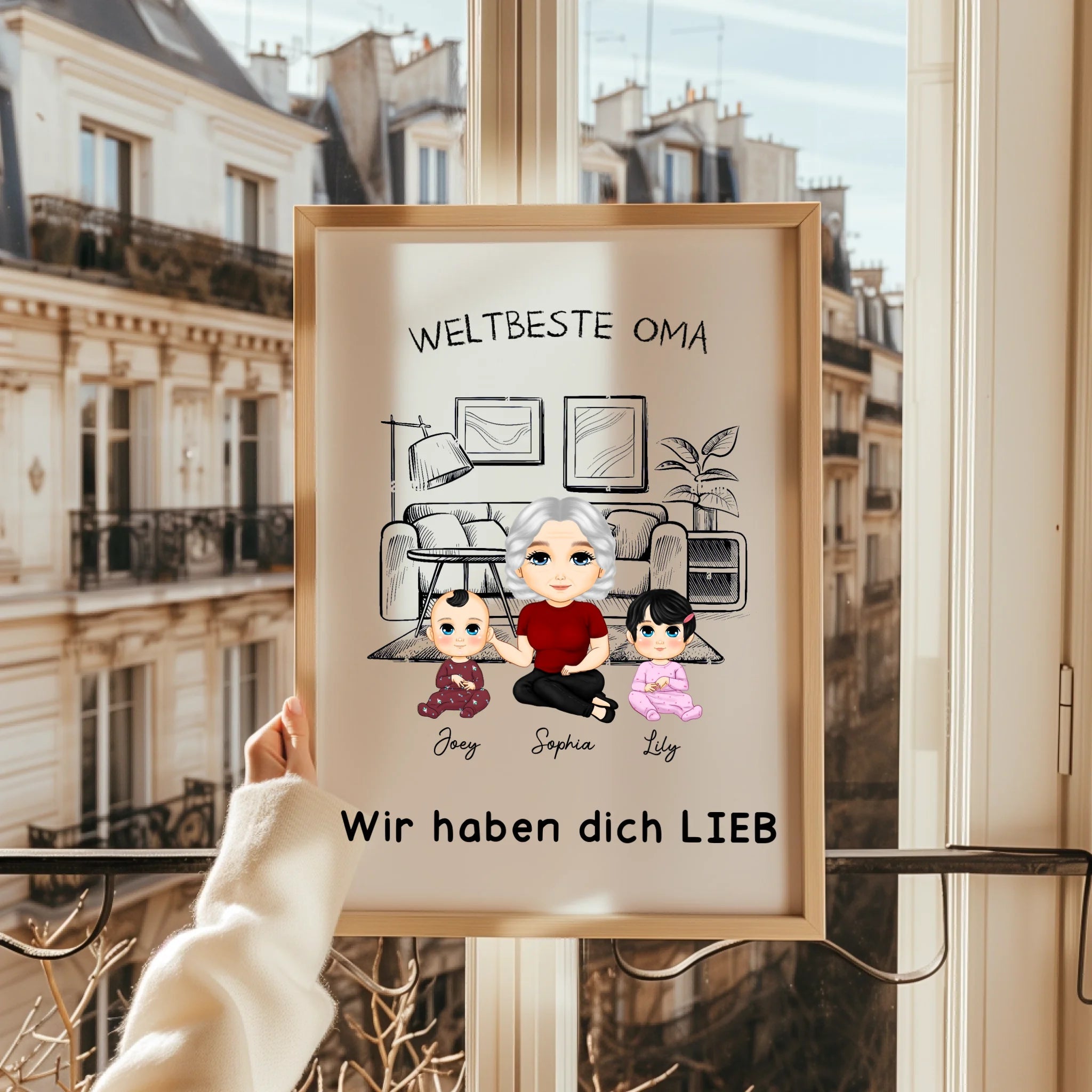 Oma Kinder Geschenk Poster gestalten - Prinolla