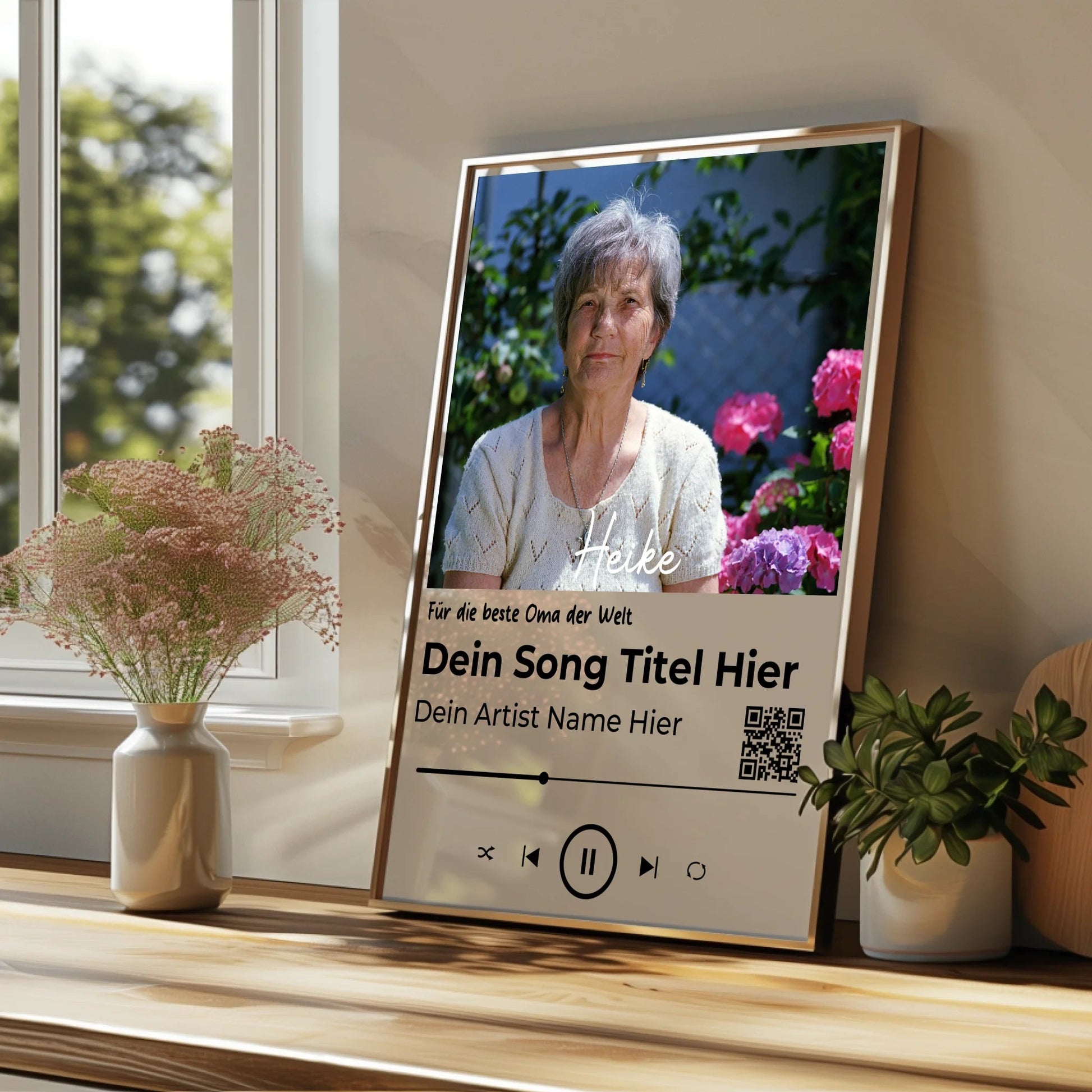 Oma Lieblingssong Musikposter Geschenk gestalten - Prinolla